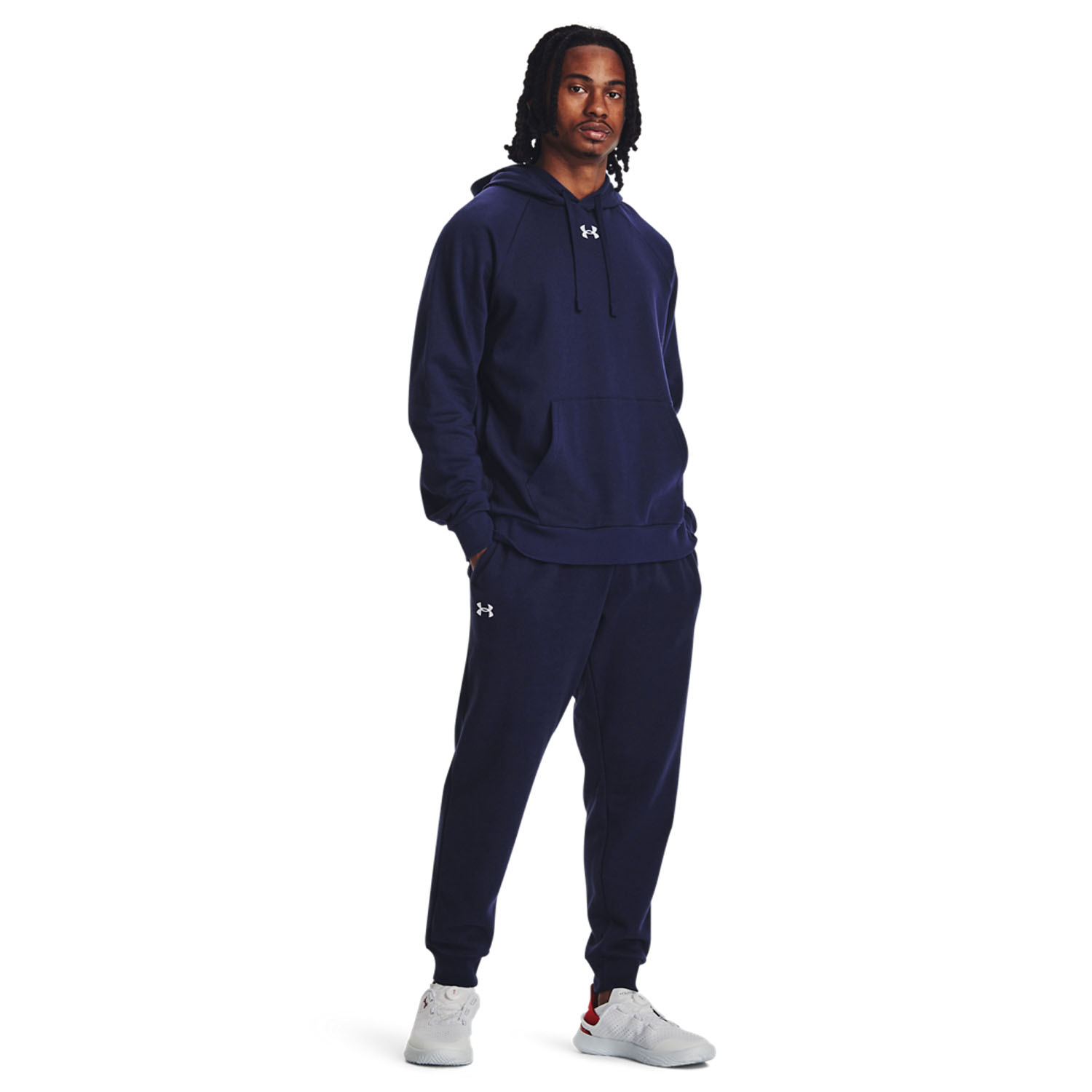 Under Armour Rival Fleece Joggers Trousers in Blue