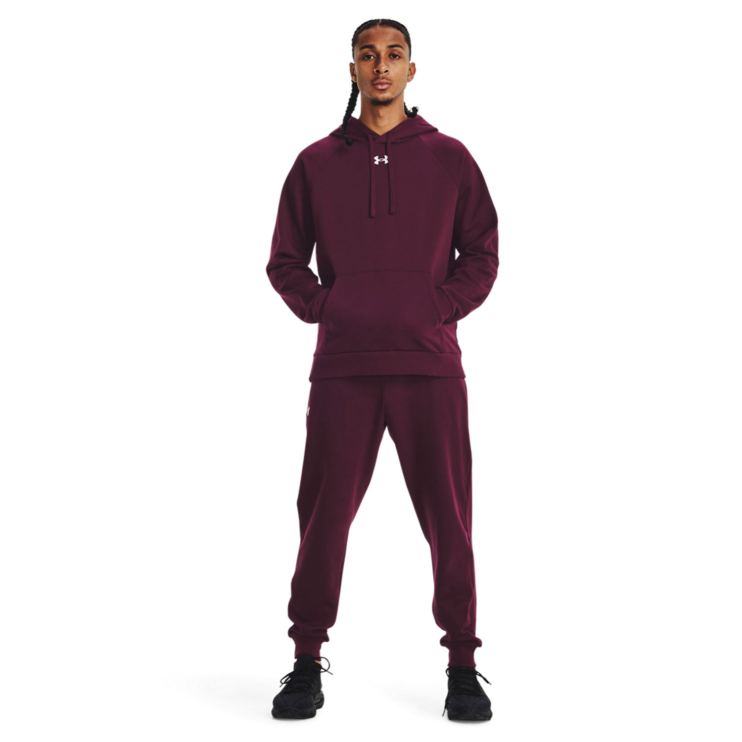 Under Armour Rival Fleece Pantaloni - Red/Black