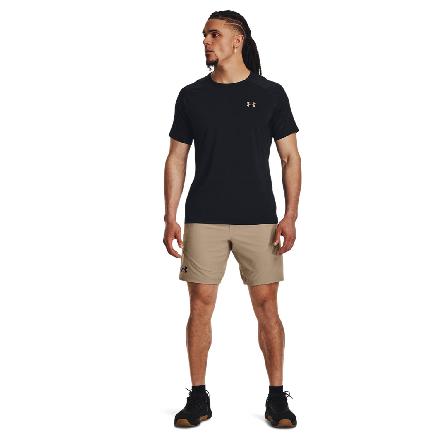 Under Armour Rush Emboss T-Shirt - Black