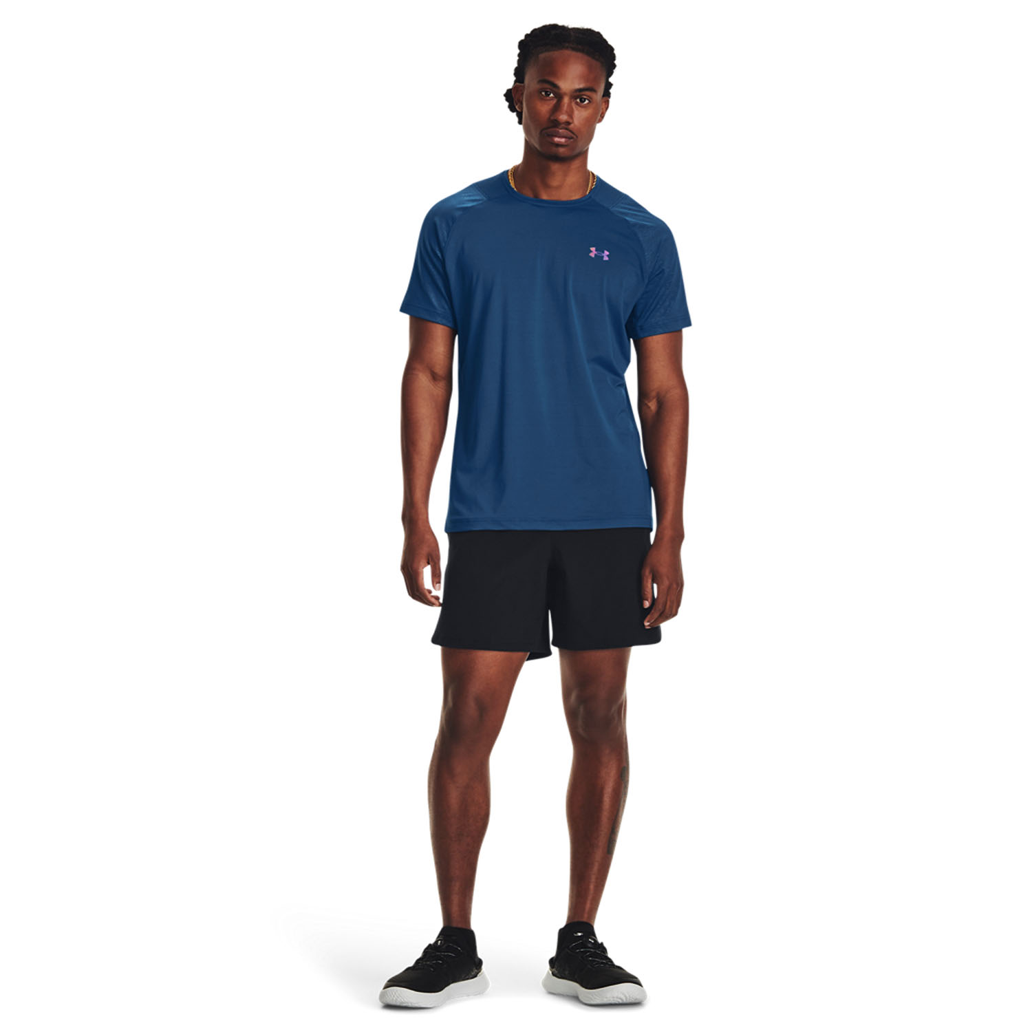 Under Armour Rush Emboss Men's Tennis T-Shirt - Varsity Blue