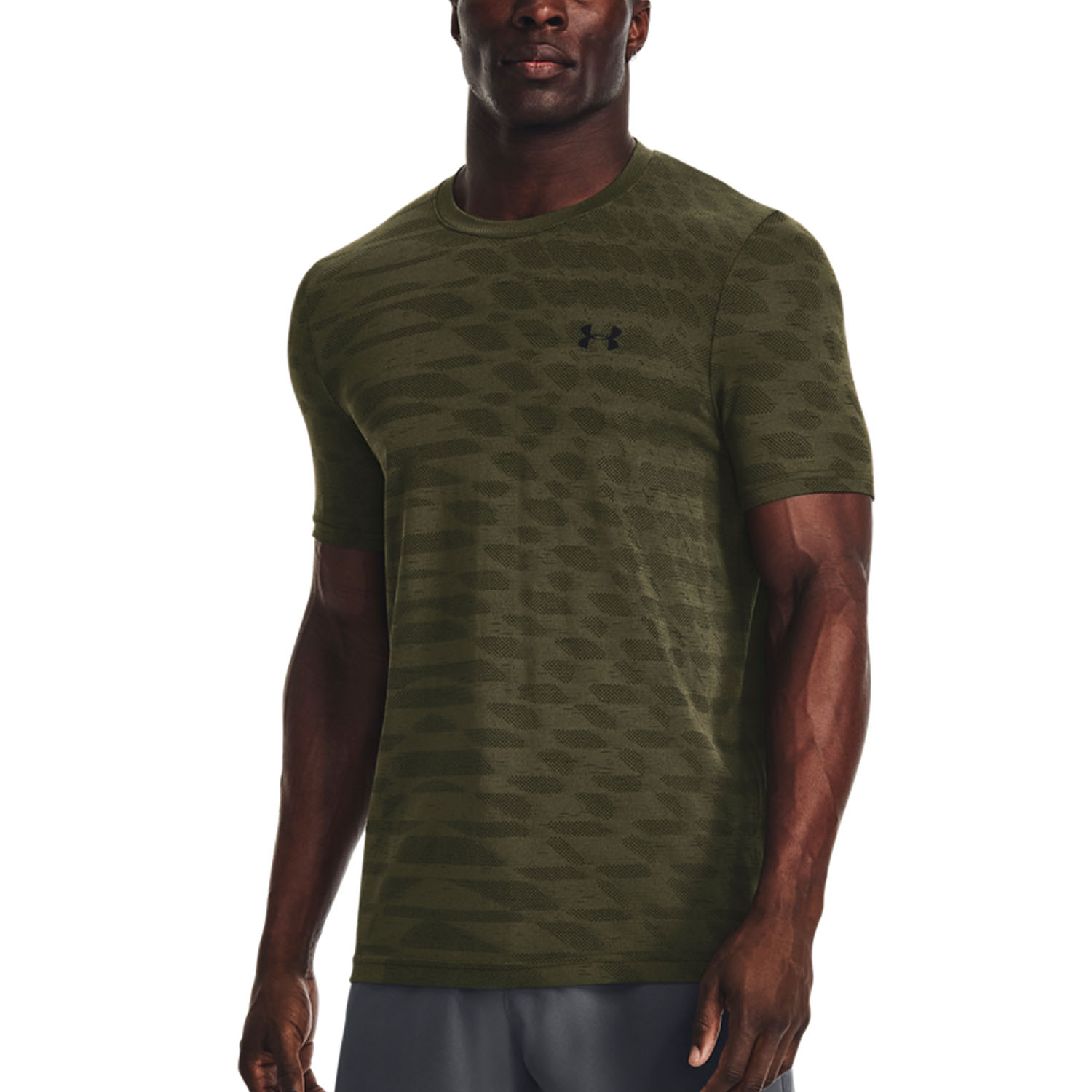 Under Armour Seamless Novelty T-Shirt - Marine Od Green/Black