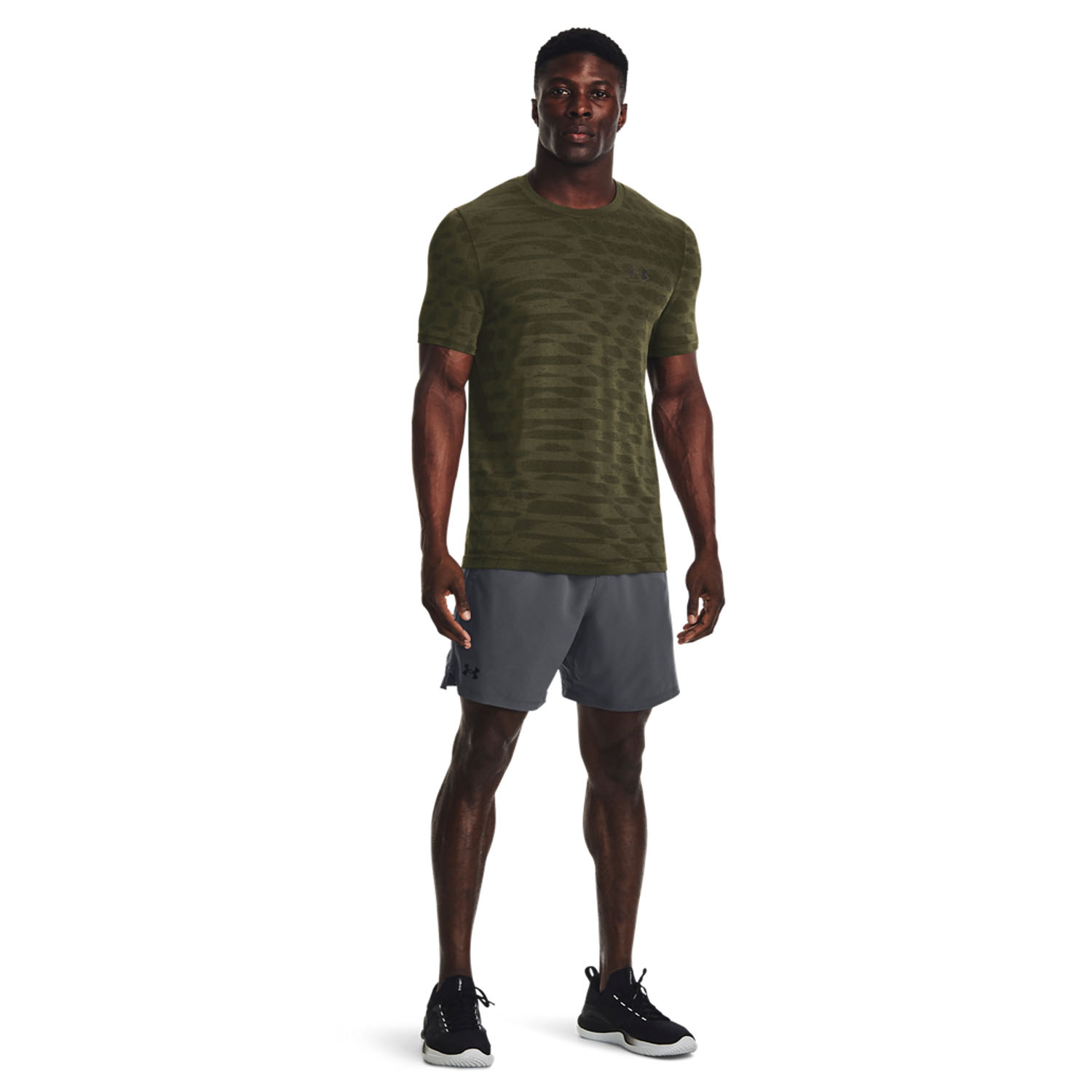 Under Armour Seamless Novelty Camiseta - Marine Od Green/Black