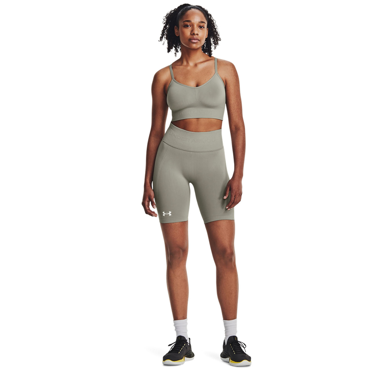 Under Armour Seamless 7in Pantaloncini - Grove Green