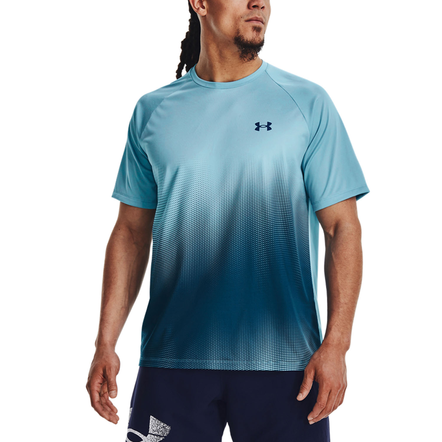 Under Armour Tech Fade Men's Tennis T-Shirt - Marine Od Green