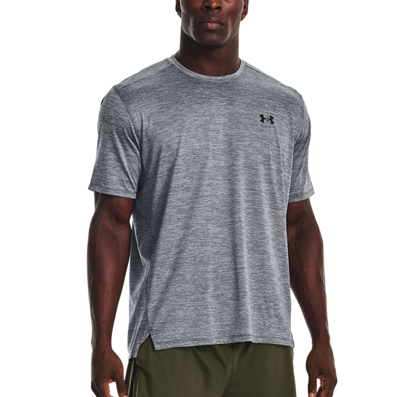 Under Armour Tech Vent Men's Tennis T-Shirt - Pitch Gray/Black