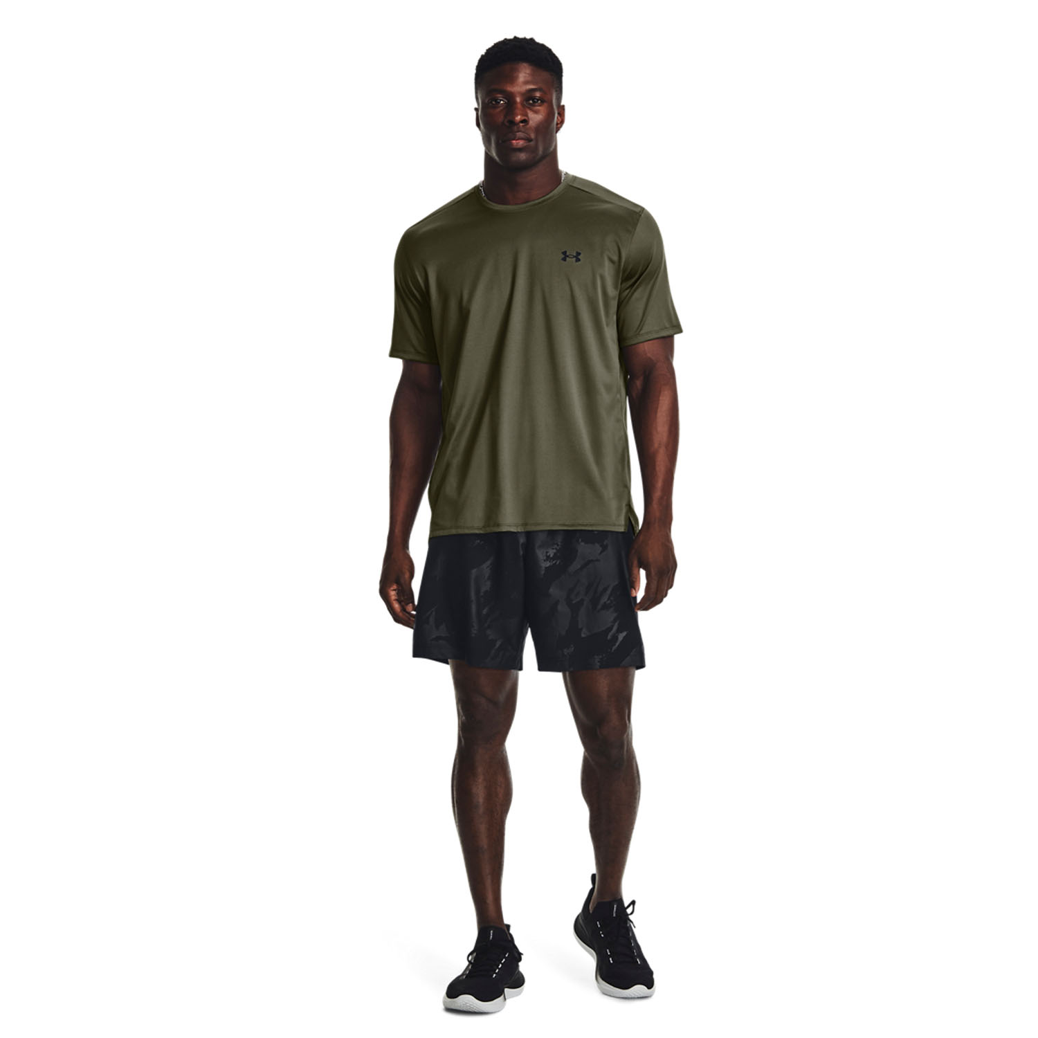 Under Armour Woven Emboss 8in Shorts - Black/Gray