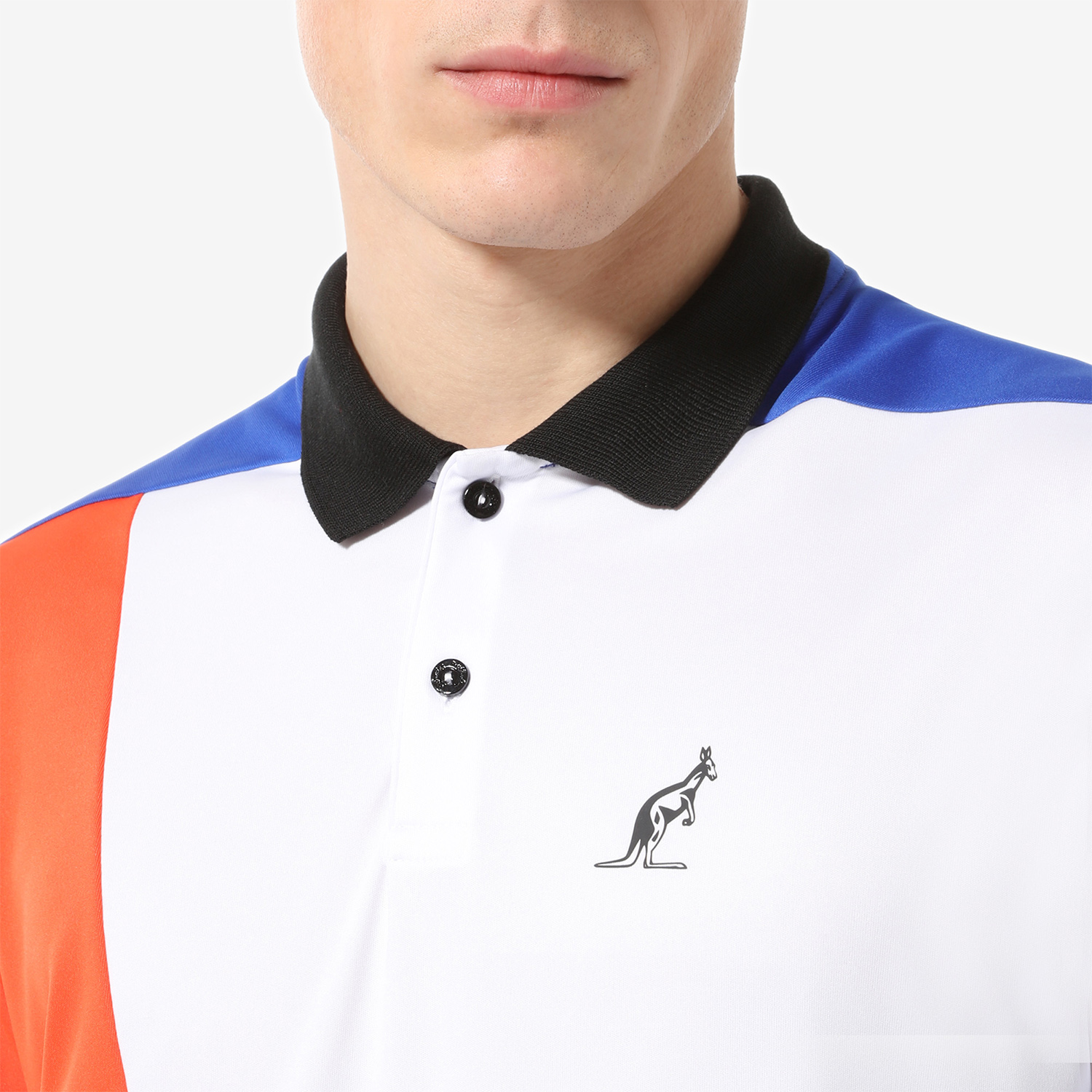 Australian Ace Color Block Polo - Fiordaliso