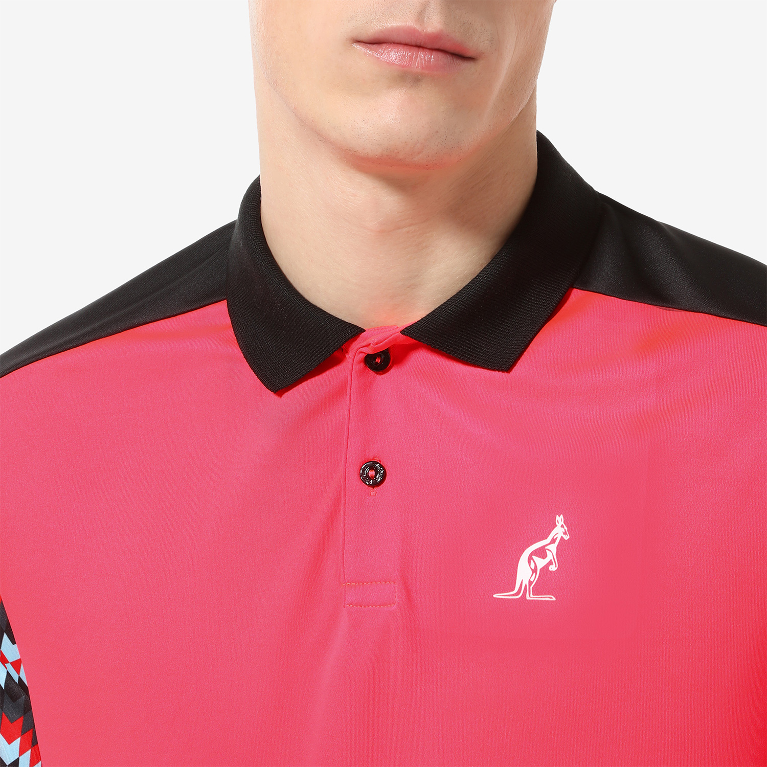 Australian Ethno Ace Polo - Psycho Red