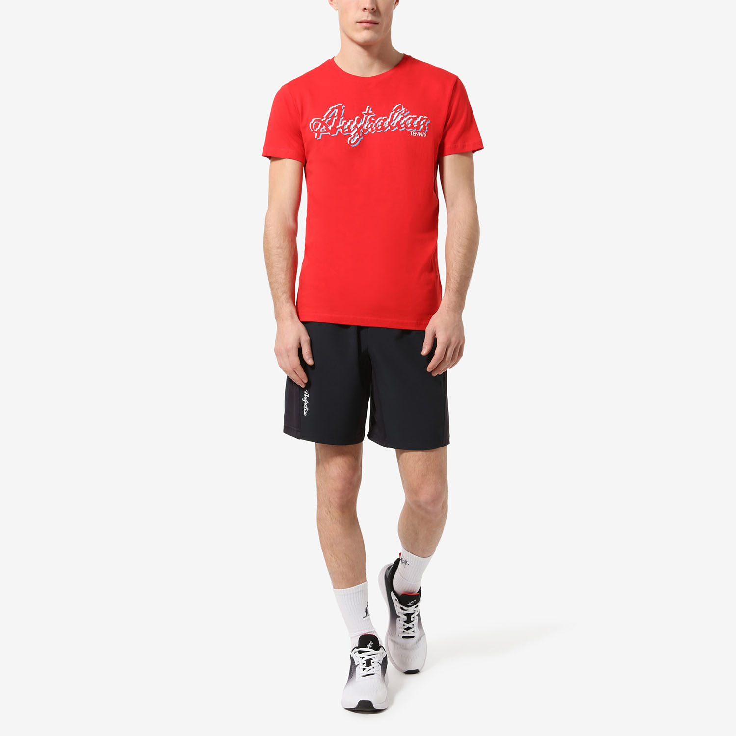 Australian Glitch T-Shirt - Rosso Vivo