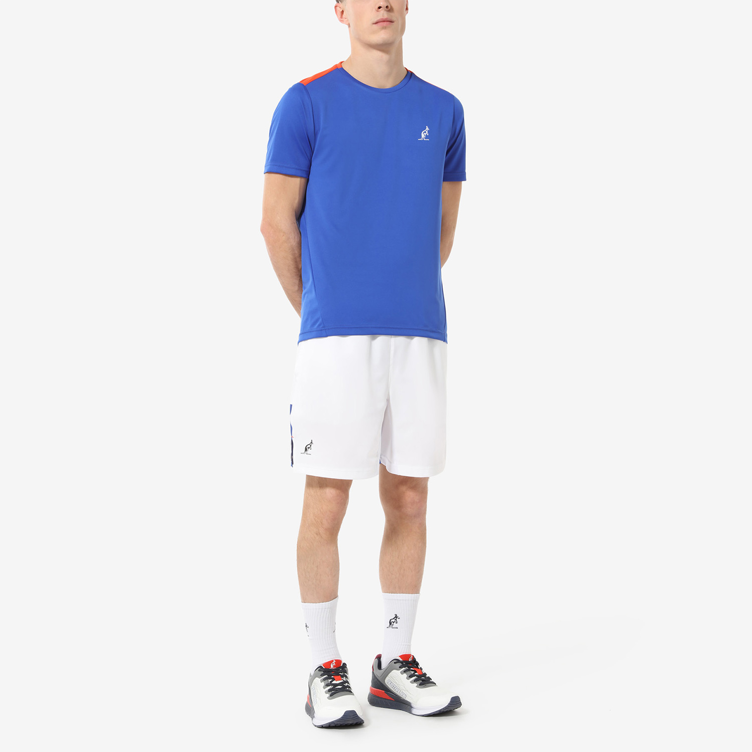 Australian Slam Color Block 7in Shorts - Bianco