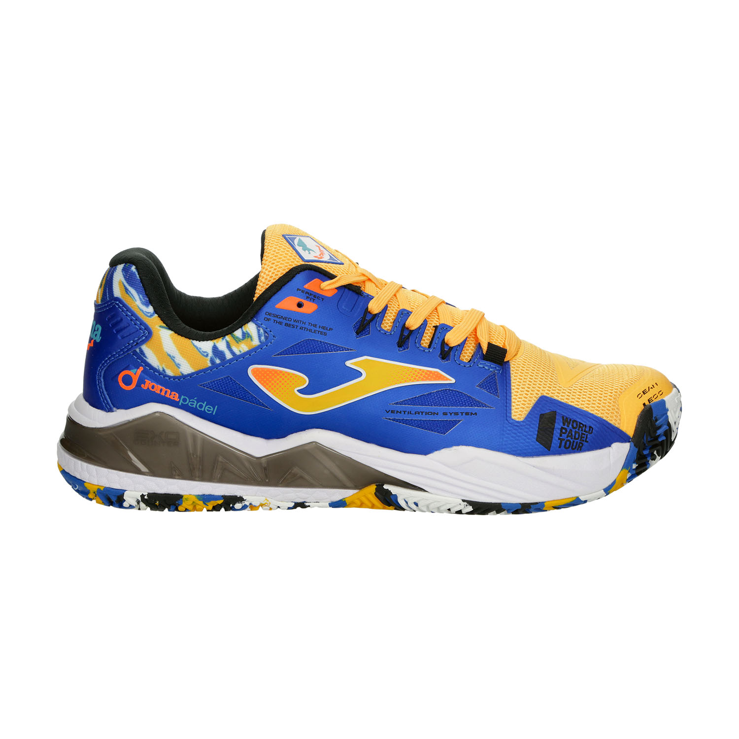 Joma Spin Men's Padel Shoes Orange/Royal