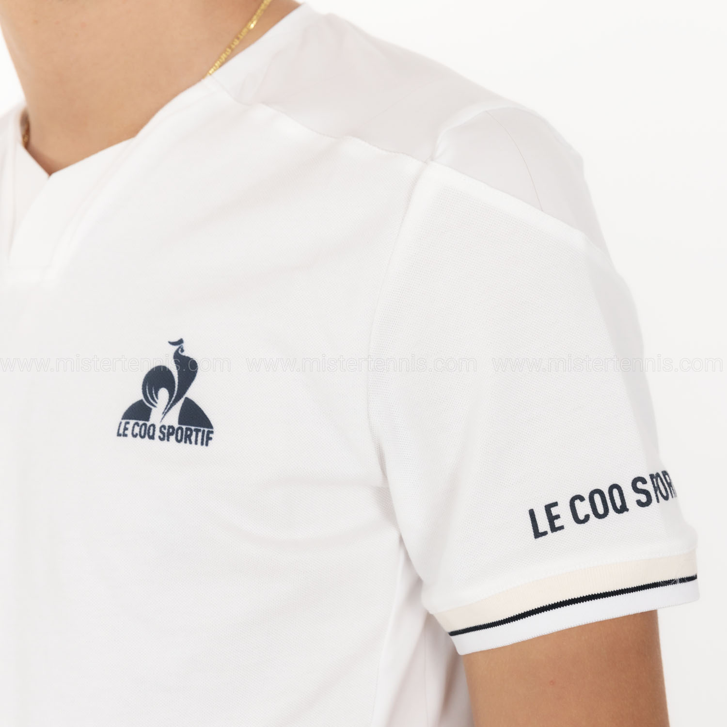 Le Coq Sportif Pro Tournament T-Shirt - New Optical White