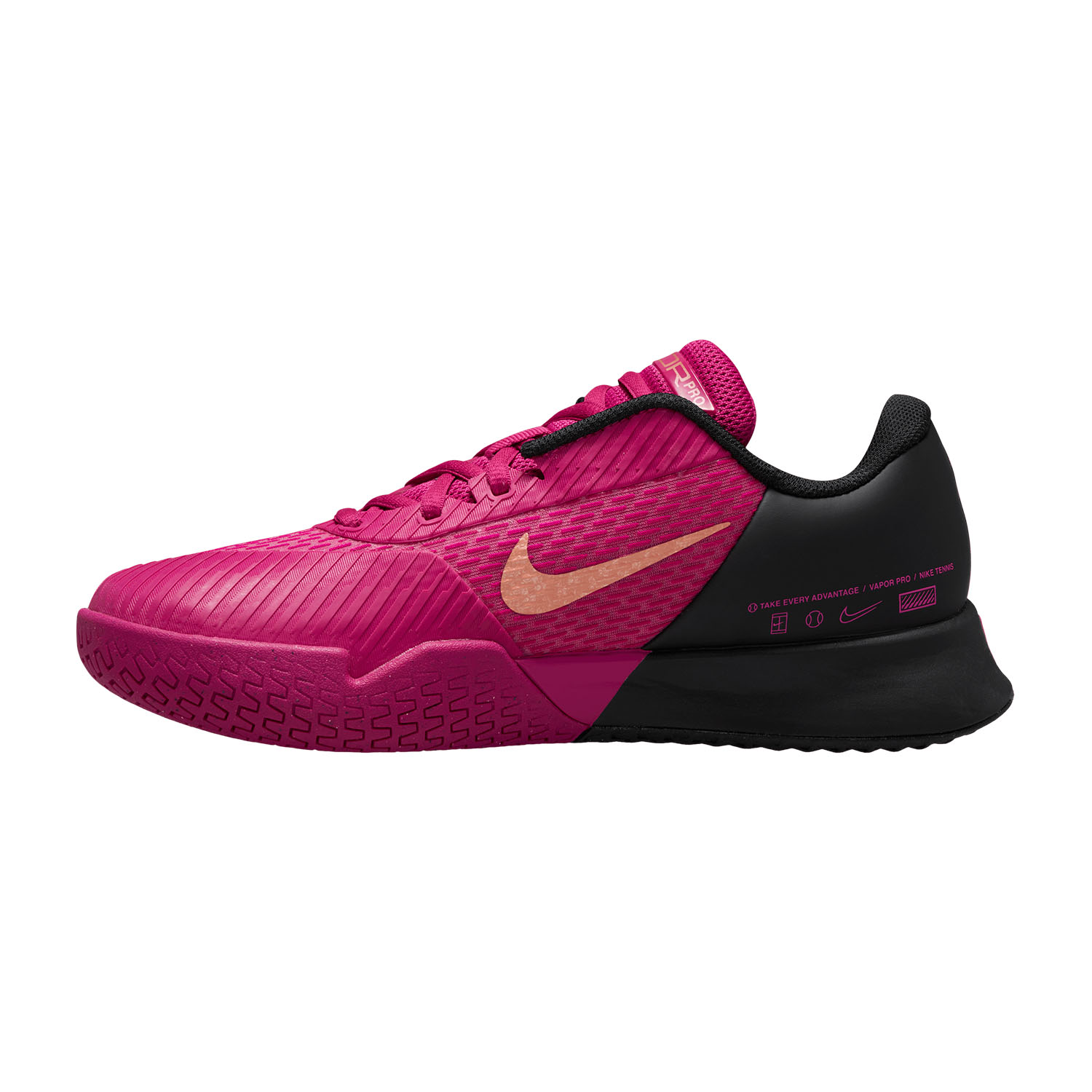 Nike Cour Zoom Vapor Pro 2 Clay Women's Tennis Shoes - Fireberry