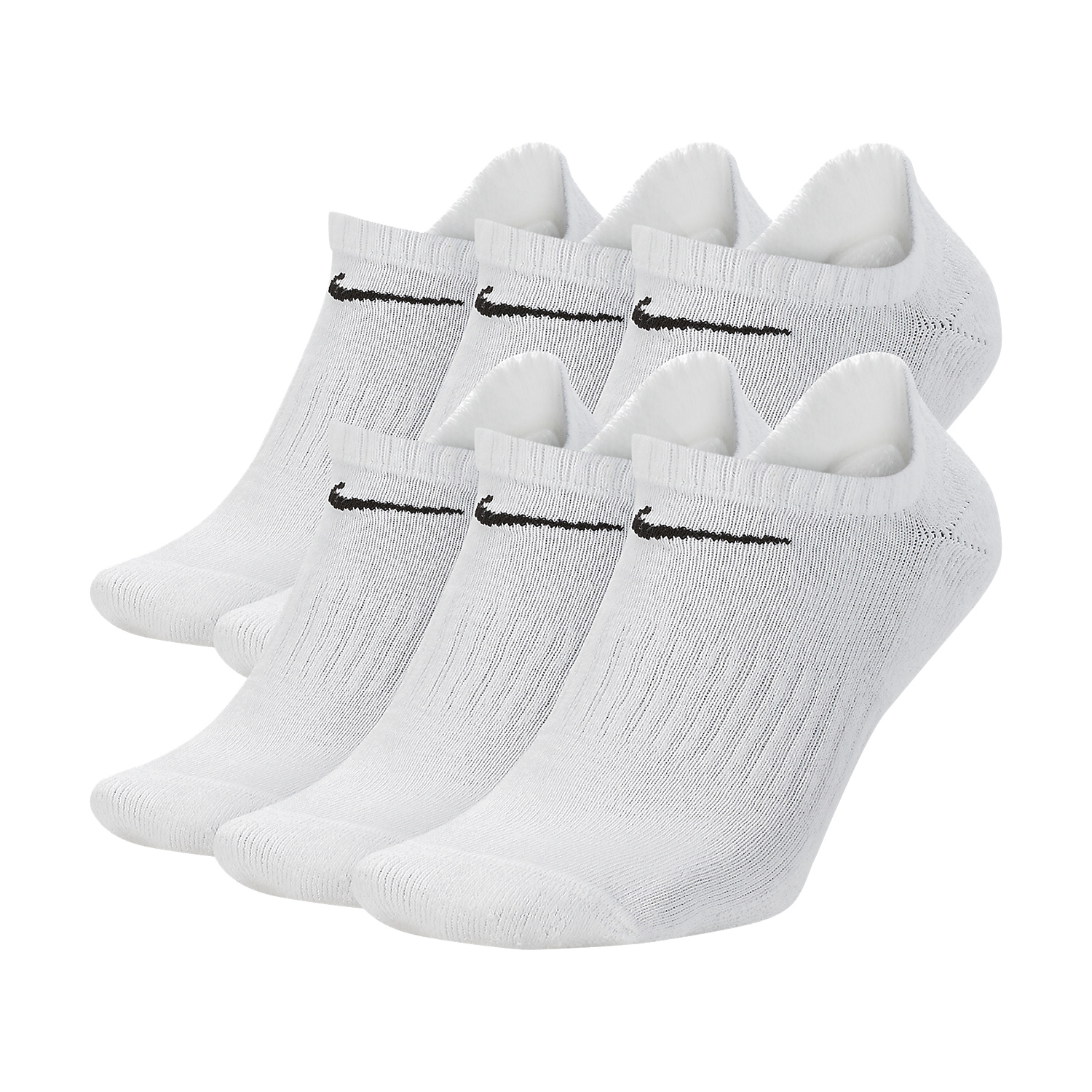 Nike Everyday Cushioned x 6 Calcetines - White/Black