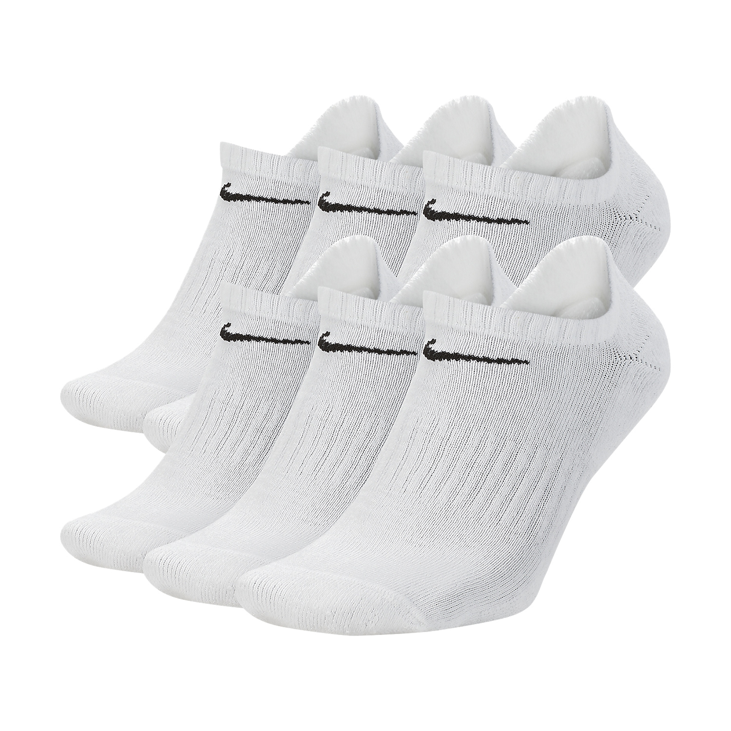 Nike Everyday Cushioned x 6 Calze - White/Black