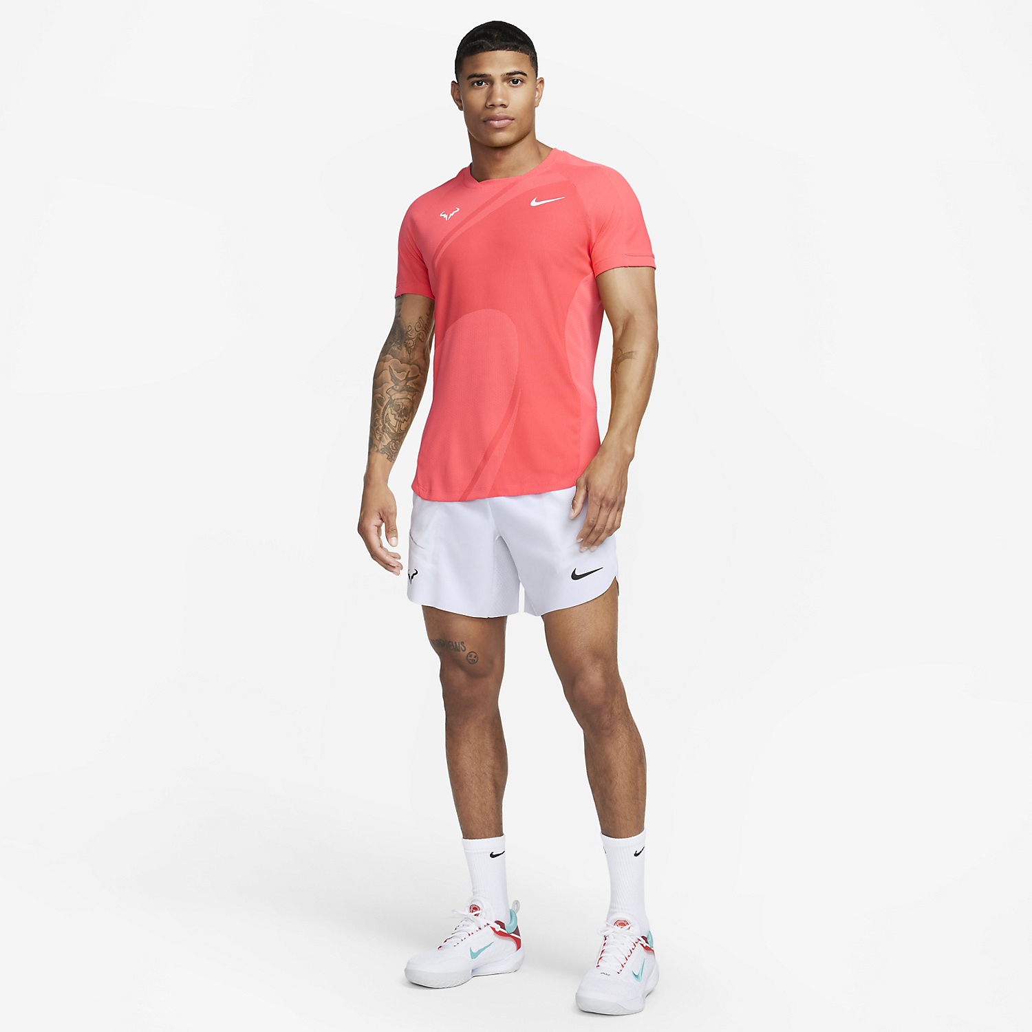 Nike Rafa Dri-FIT ADV Men's Tennis T-Shirt - Ember Glow/White