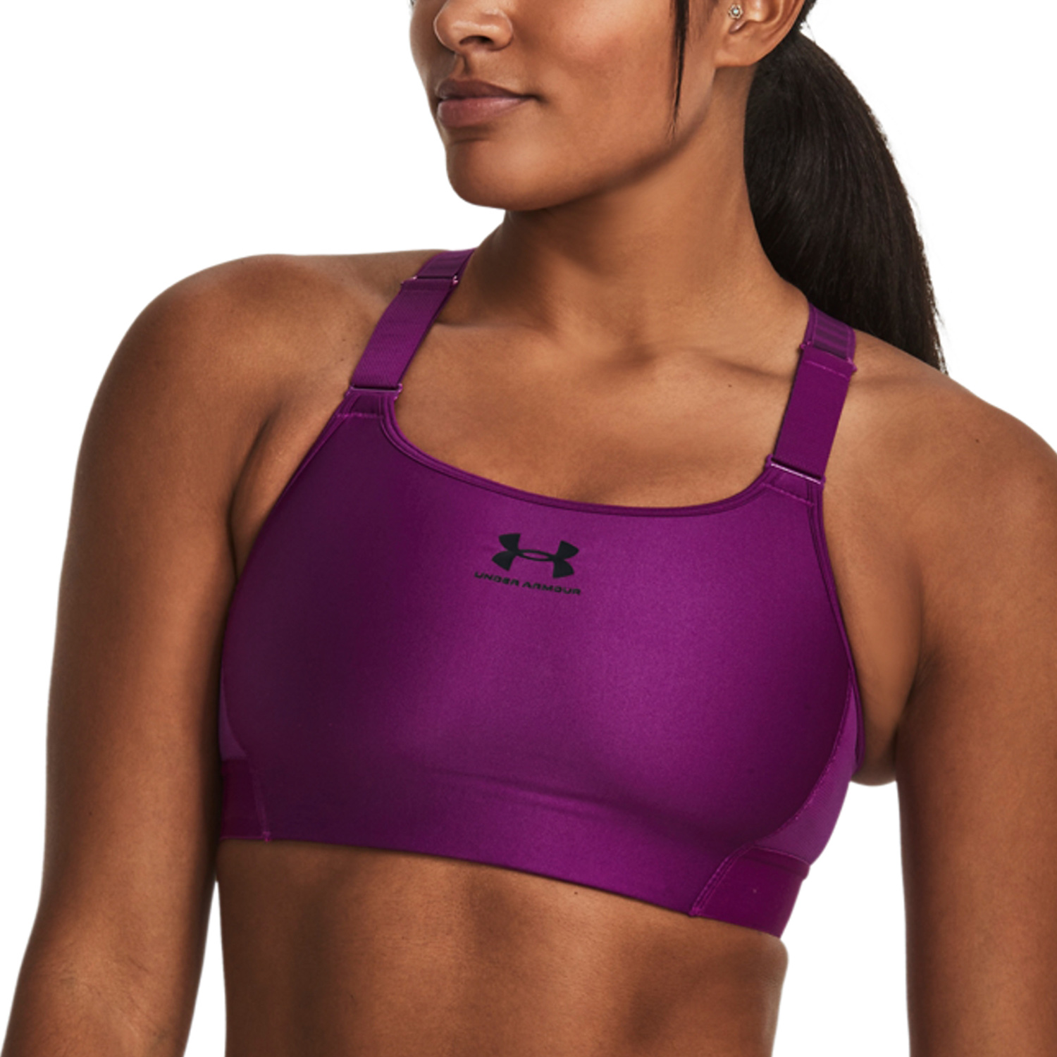 Under Armour HeatGear Armour Reggiseno Sportivo - Mystic Magenta/Black