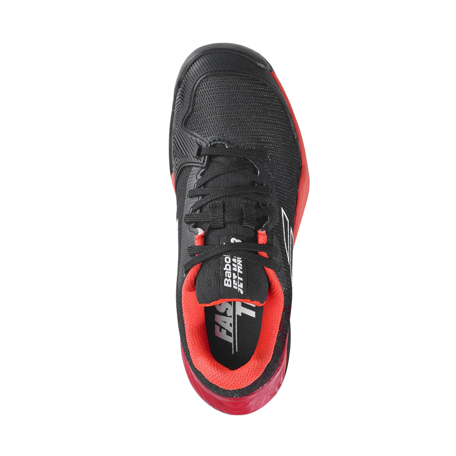 Babolat Jet Mach 3 All Court Junior - Black/Poppy Red