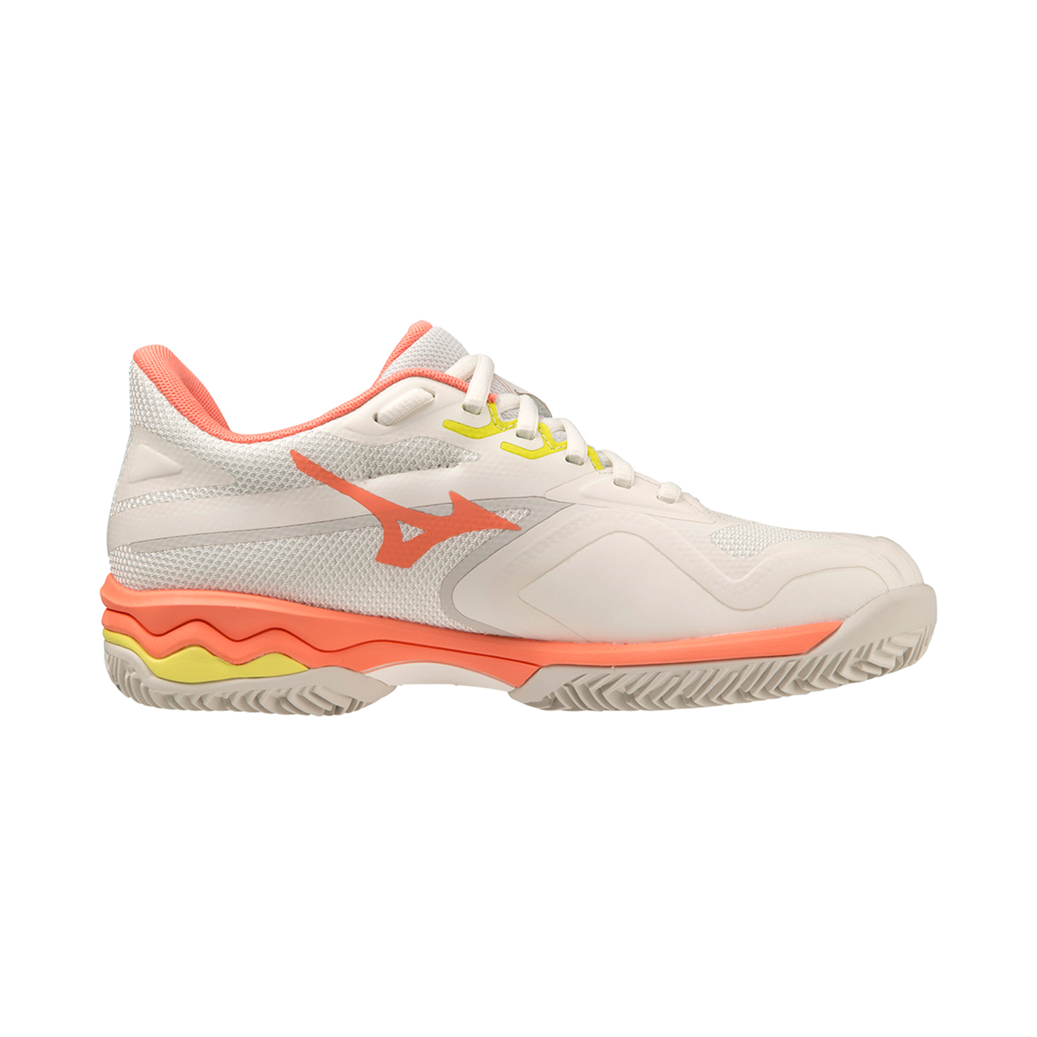 Mizuno Wave Exceed Light 2 Clay - Snow White/Fusion Coral/Sulphur Spring