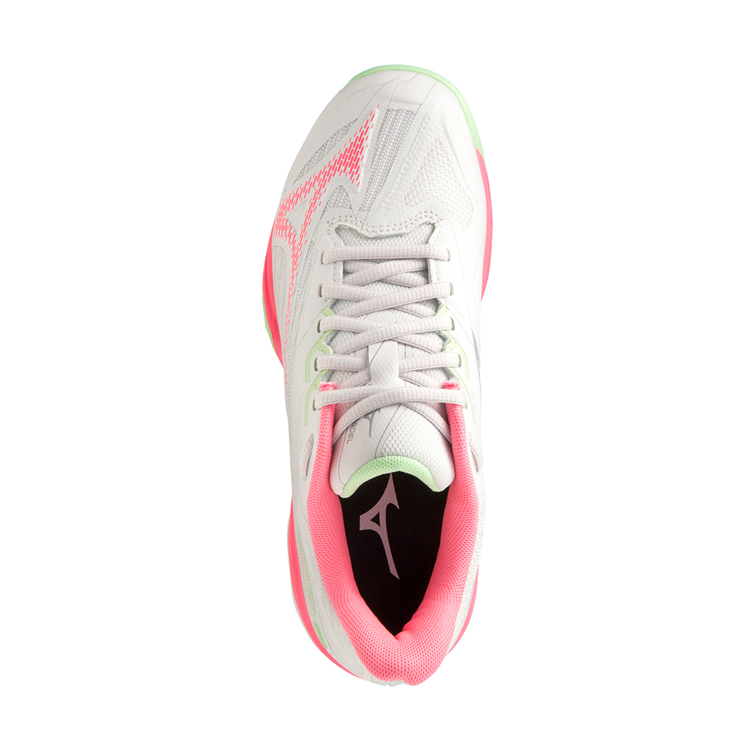 Mizuno Wave Exceed Light 2 Padel - Nimbus Cloud/High Vis Pink/Patina Green