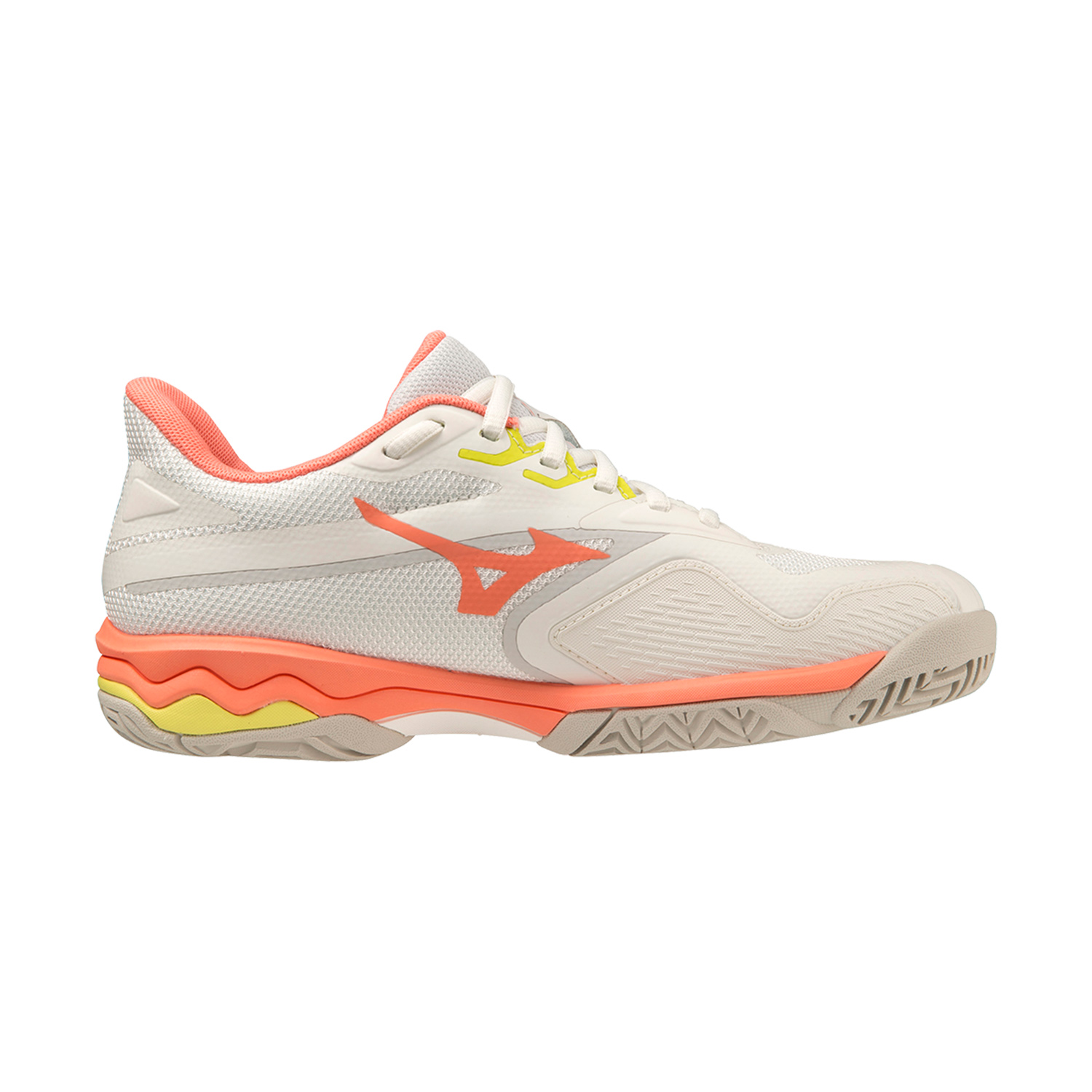 Mizuno Wave Exceed Light 2 All Court - Snow White/Fusion Coral/Sulphur Spring