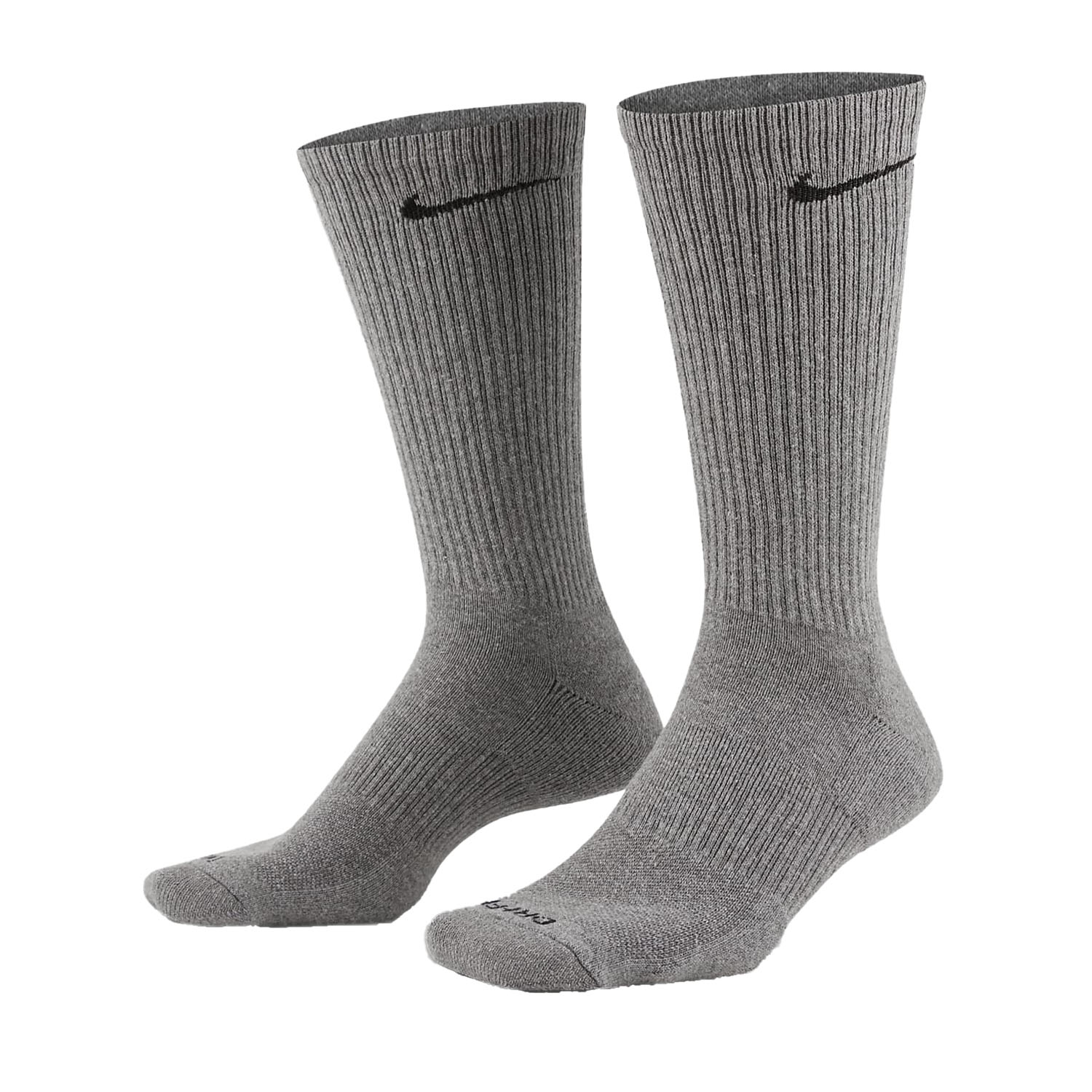 Nike Everyday Plus Cushioned x 6 Calze - Carbon Heather/Black