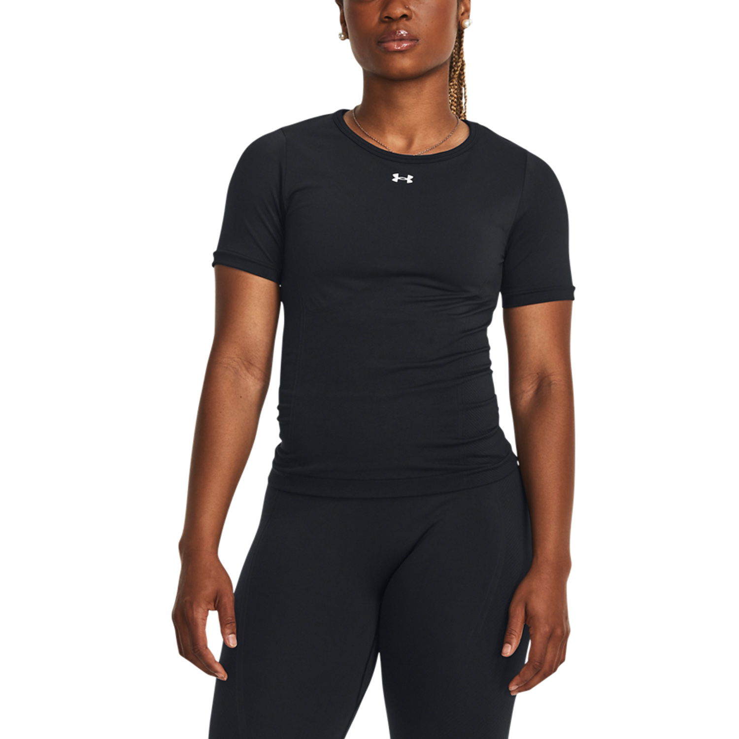 Under Armour Seamless Maglietta - Black/White