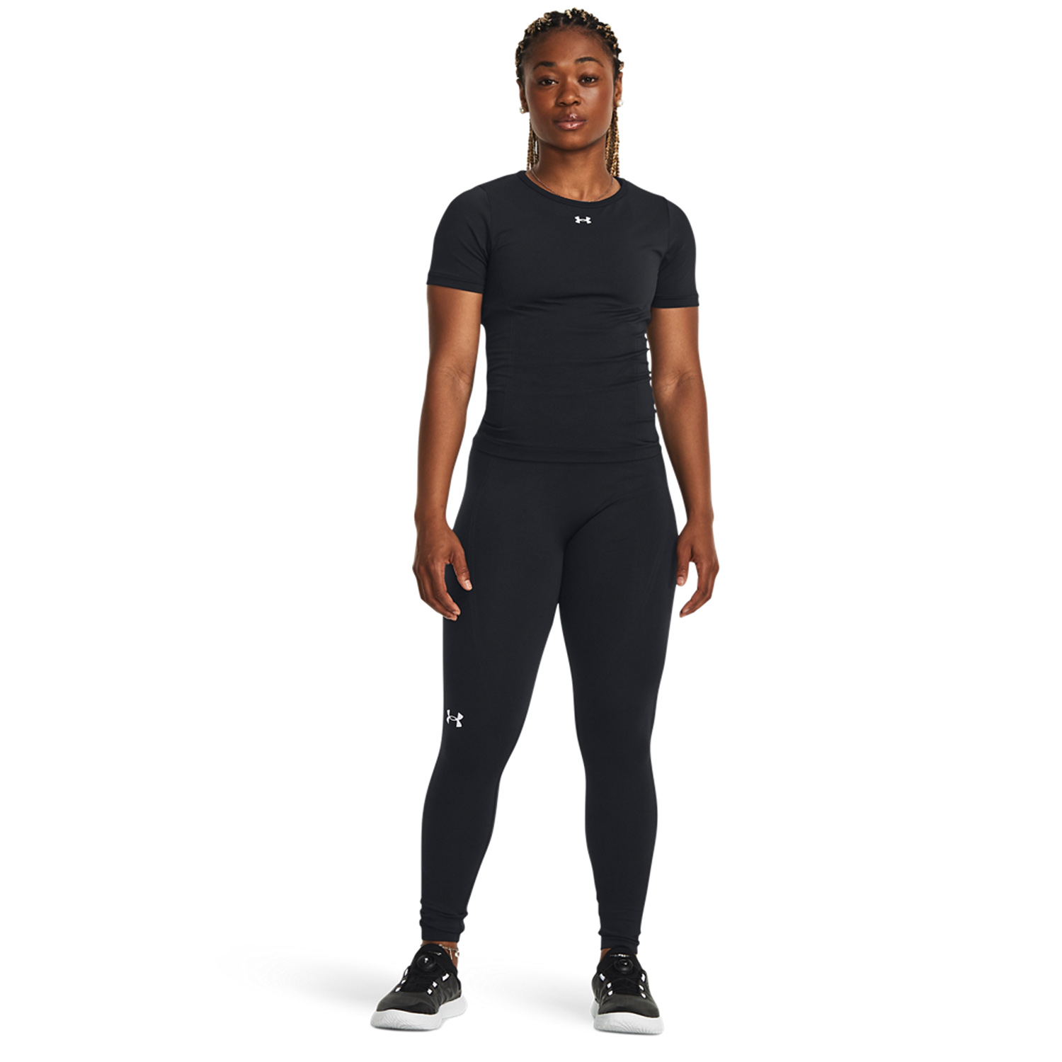 Under Armour Seamless Maglietta - Black/White