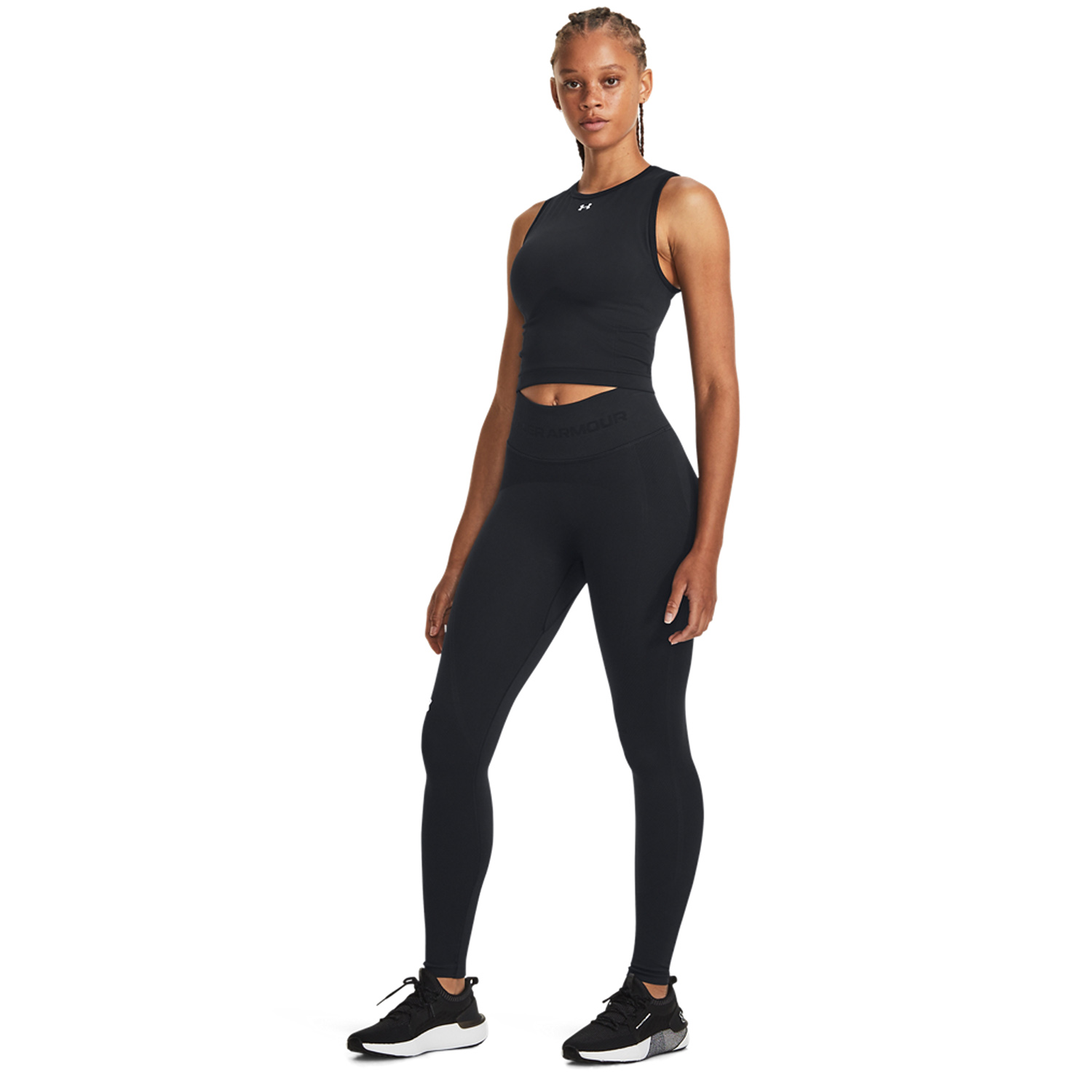 Under Armour Seamless Top - Black/White