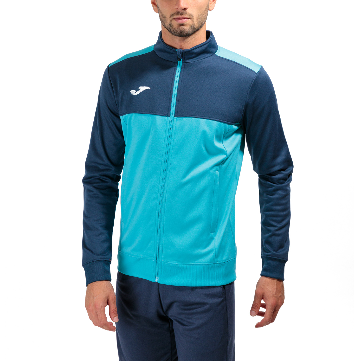 Joma Winner Giacca - Fluor Turquoise/Navy