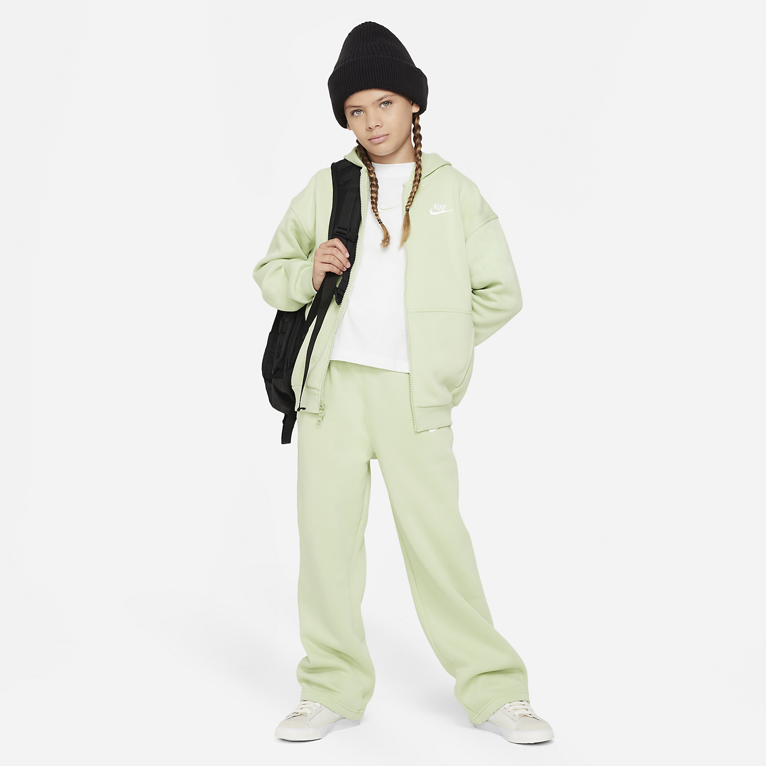 Nike Club Sudadera Niña - Honeydew/White