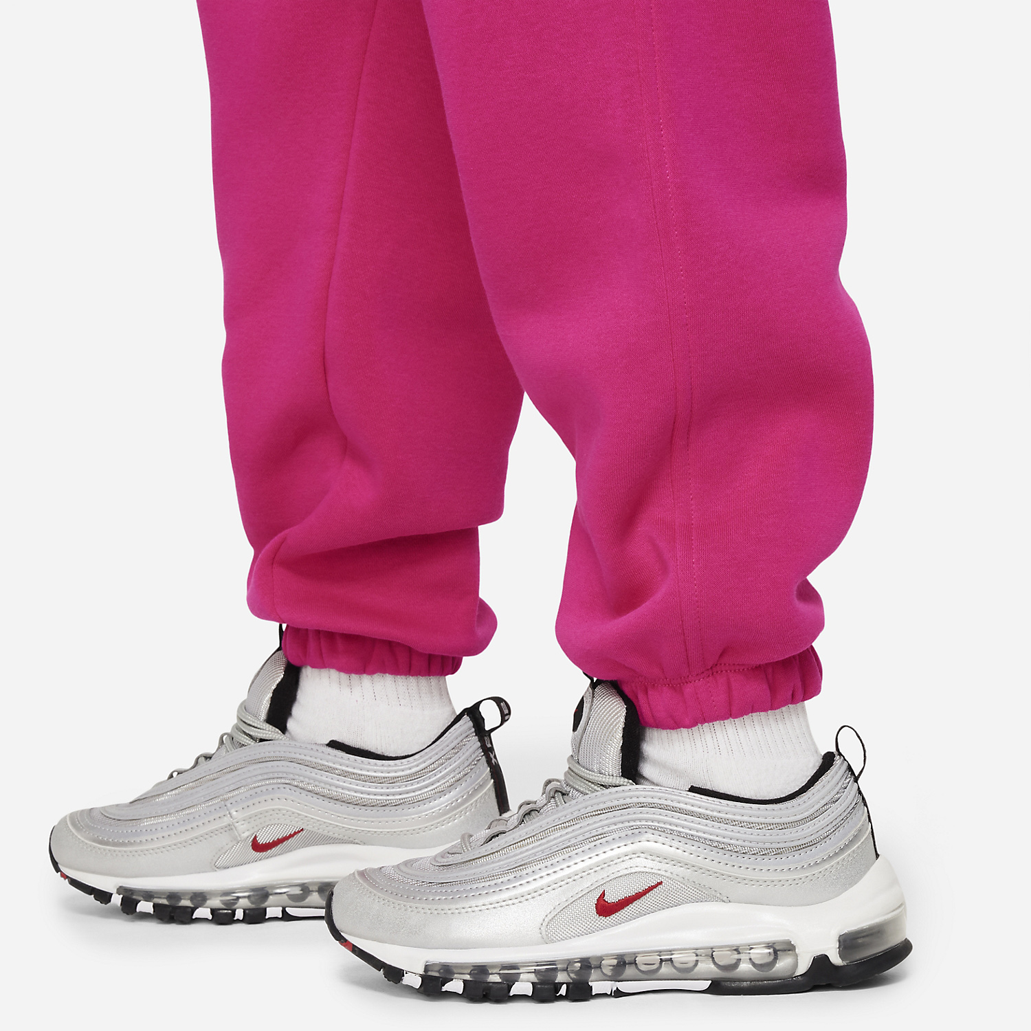 Nike Club Pants Girl - Fireberry/White