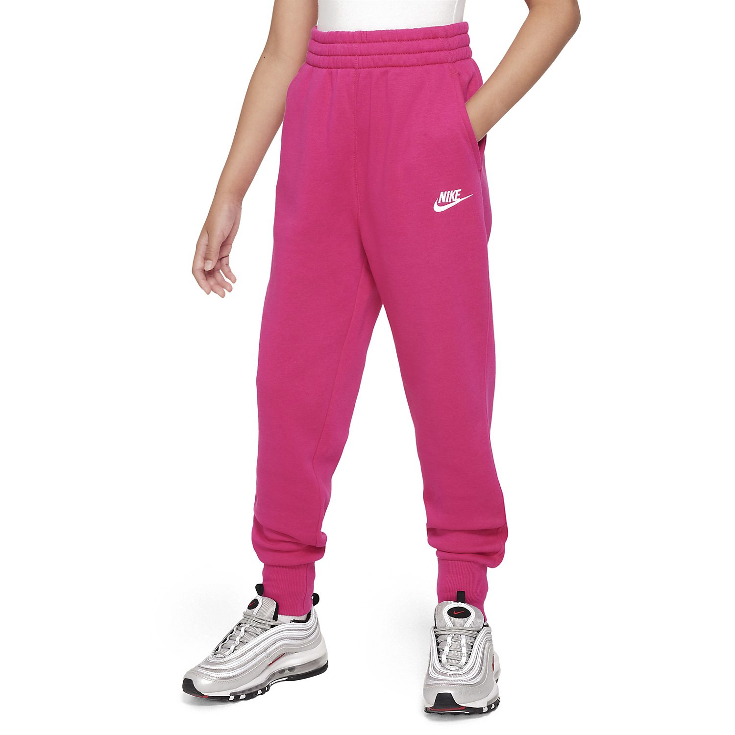 Nike Court Club Pantalones Niña - Fireberry/White