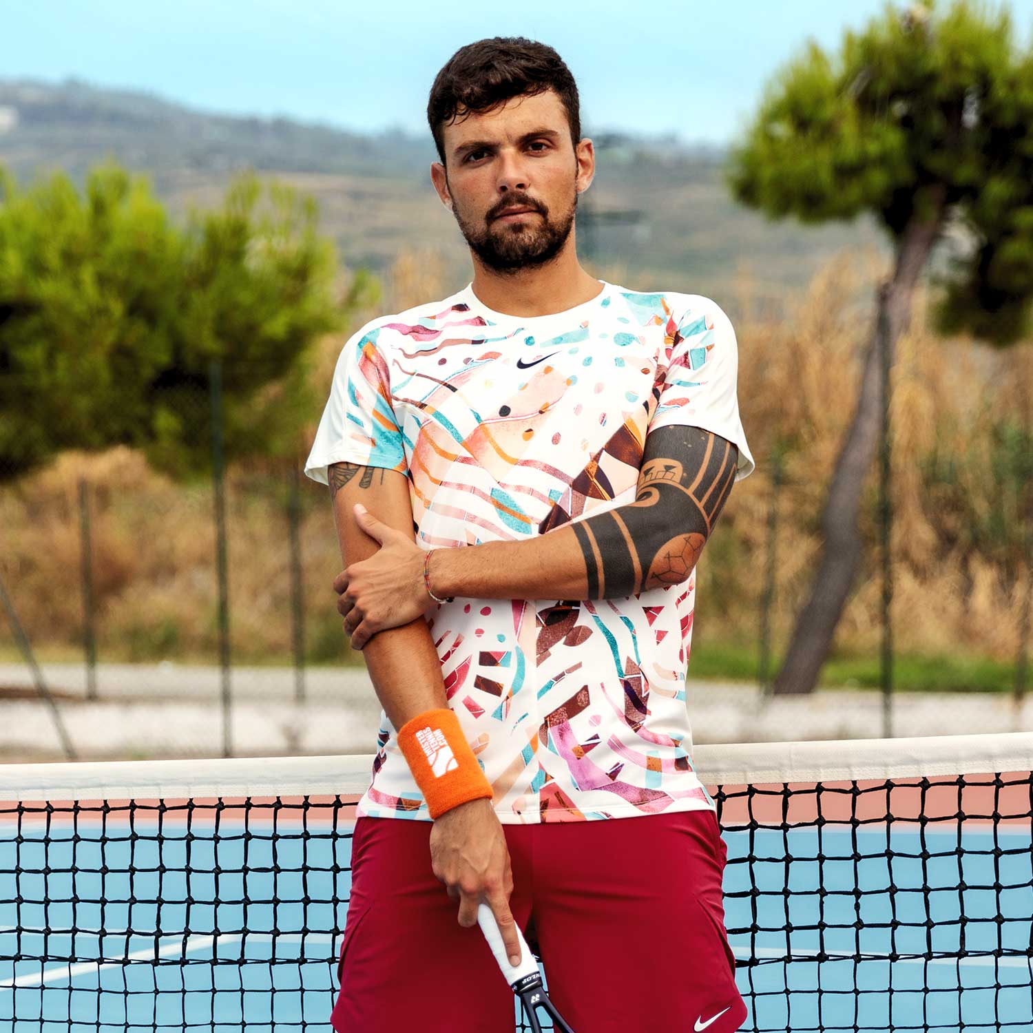 Nike Court Dri-FIT Slam Men's Tennis T-Shirt - Coconut Milk