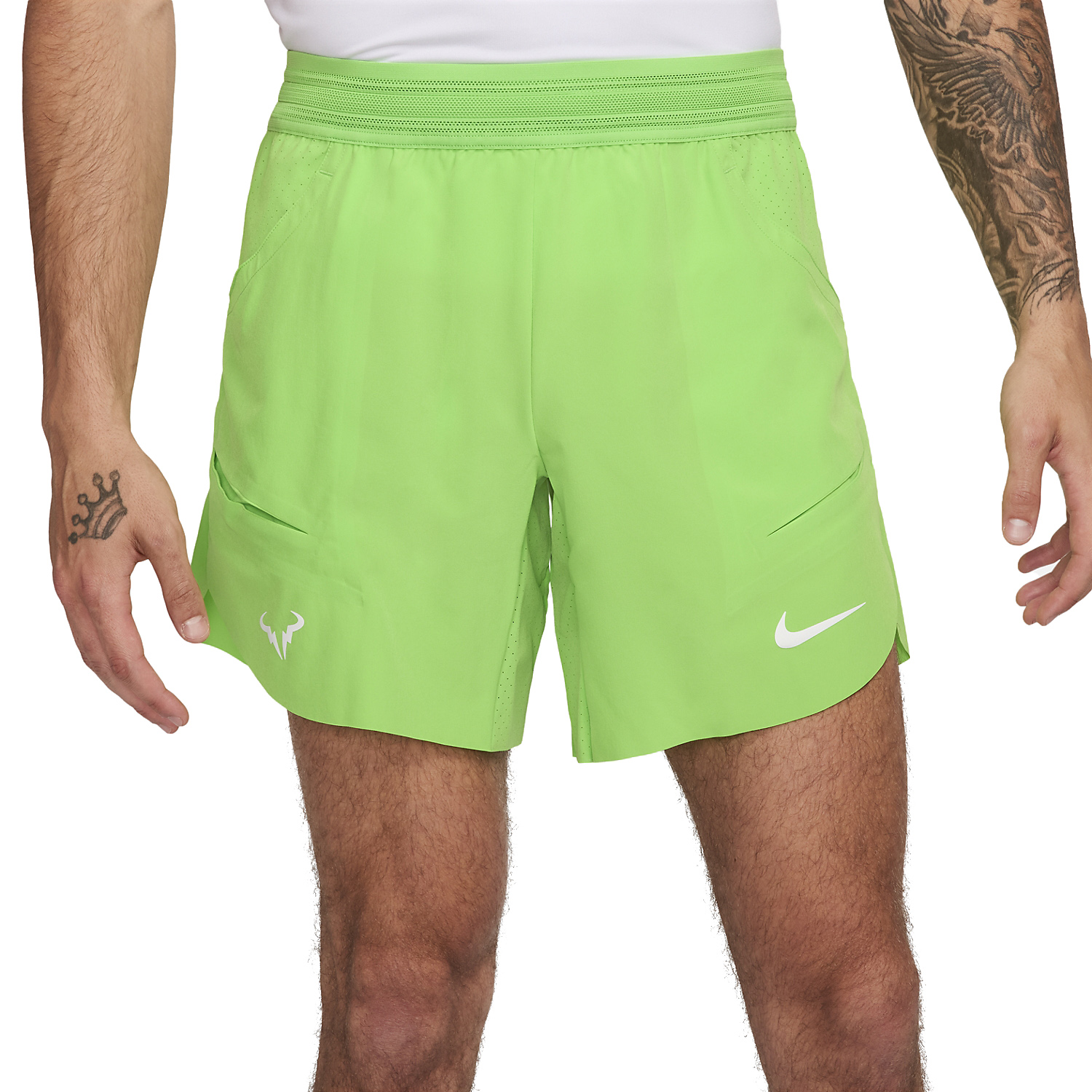 Nike Dri FIT ADV Rafa Nadal 7in Men s Tennis Shorts Action Green