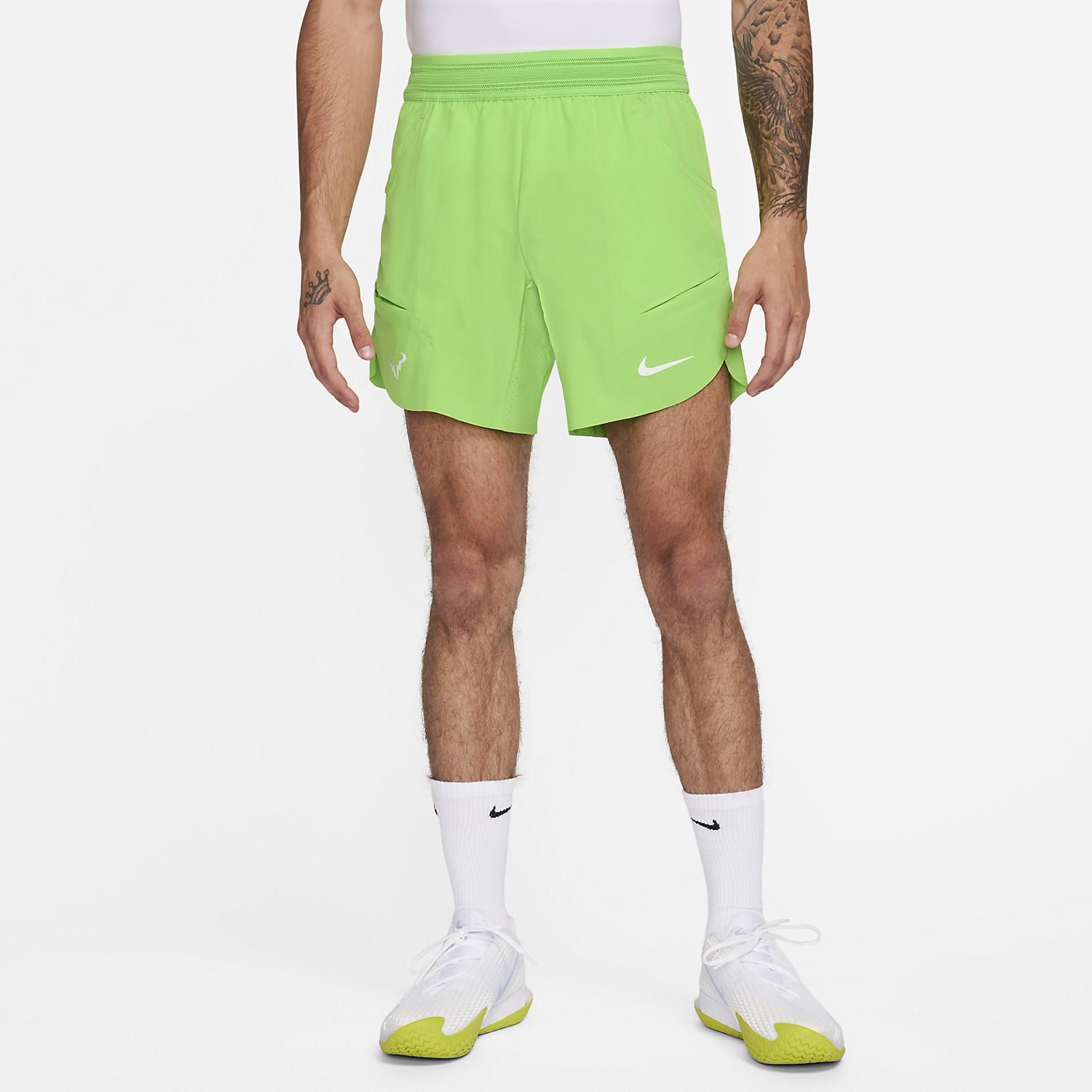 Nike Dri-FIT ADV Rafa Nadal 7in Pantaloncini - Action Green/White