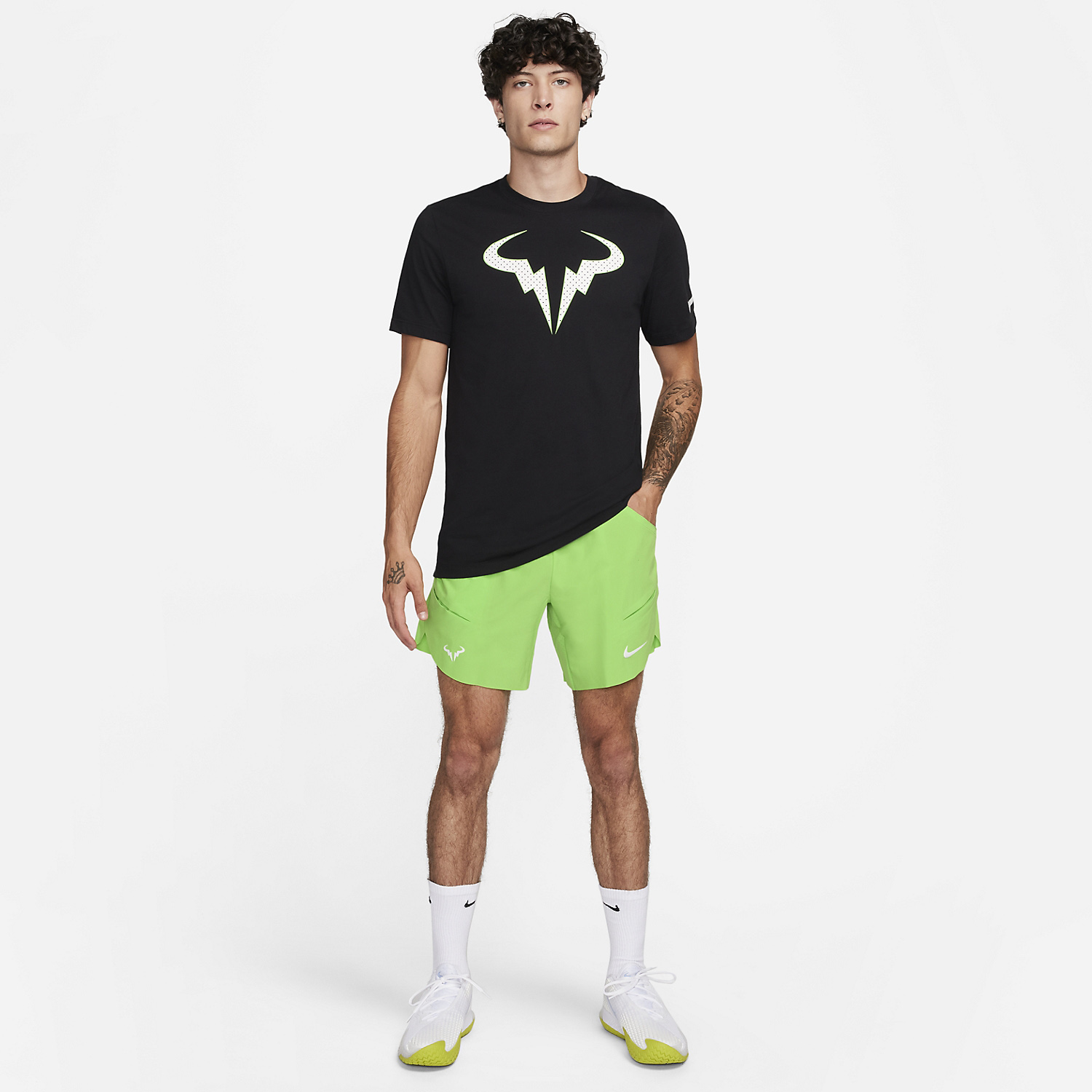 Nike Dri-FIT ADV Rafa Nadal 7in Men's Tennis Shorts Action Green