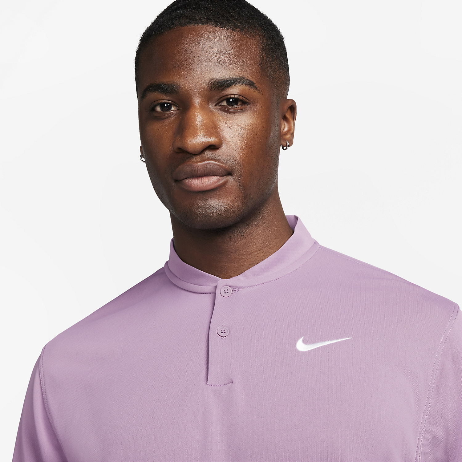 Nike Dri-FIT Blade Solid Polo - Violet Dust/White