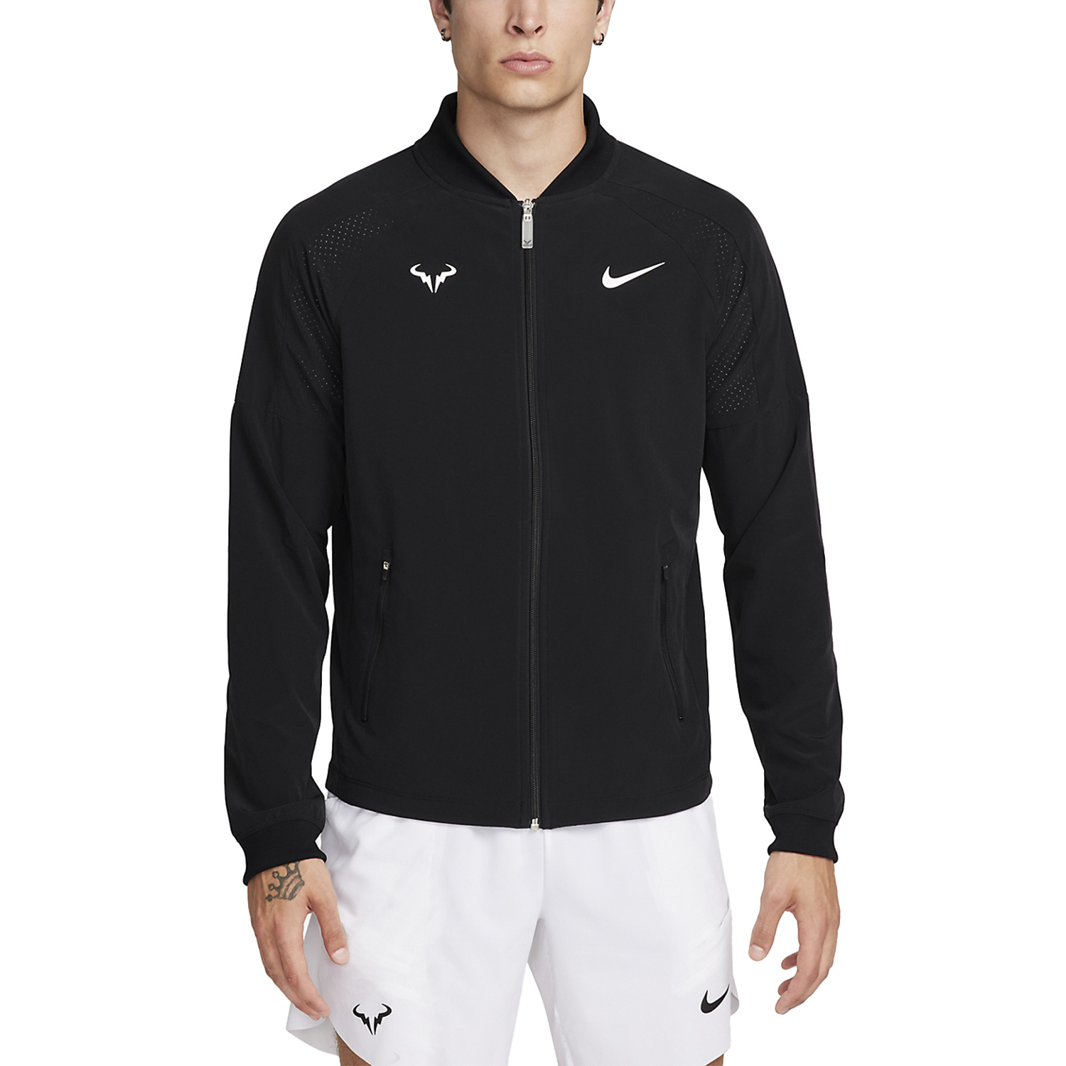 Nike Dri-FIT Rafa Men's Tennis Jacket - Black/White