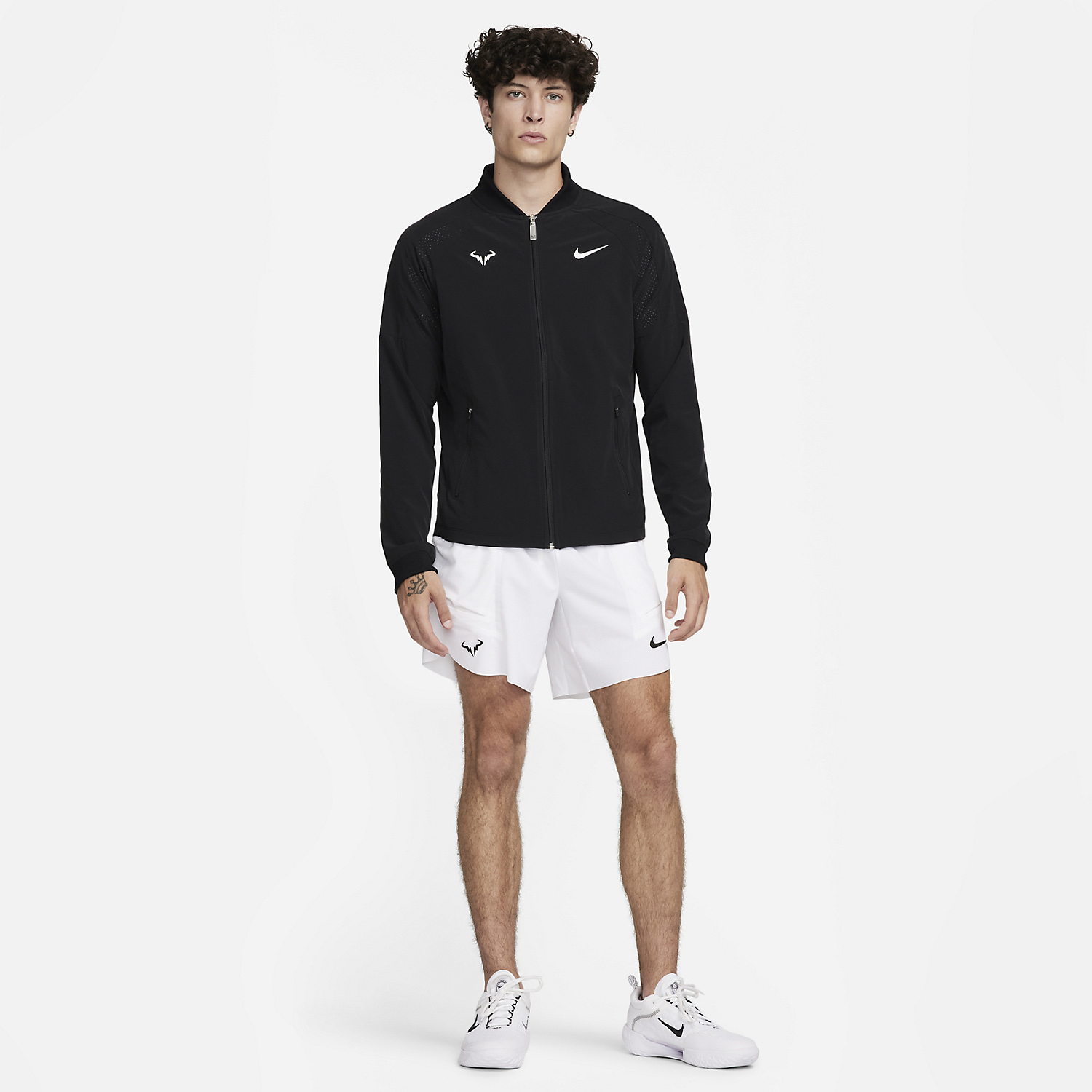 Nike Dri-FIT Rafa Men's Tennis Jacket - Black/White