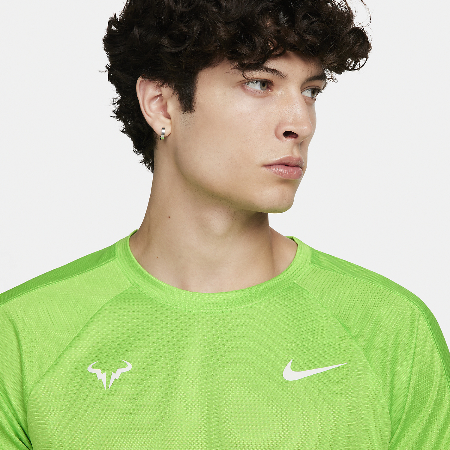 Nike Rafa Challenger - Verde - Camiseta Tenis Hombre