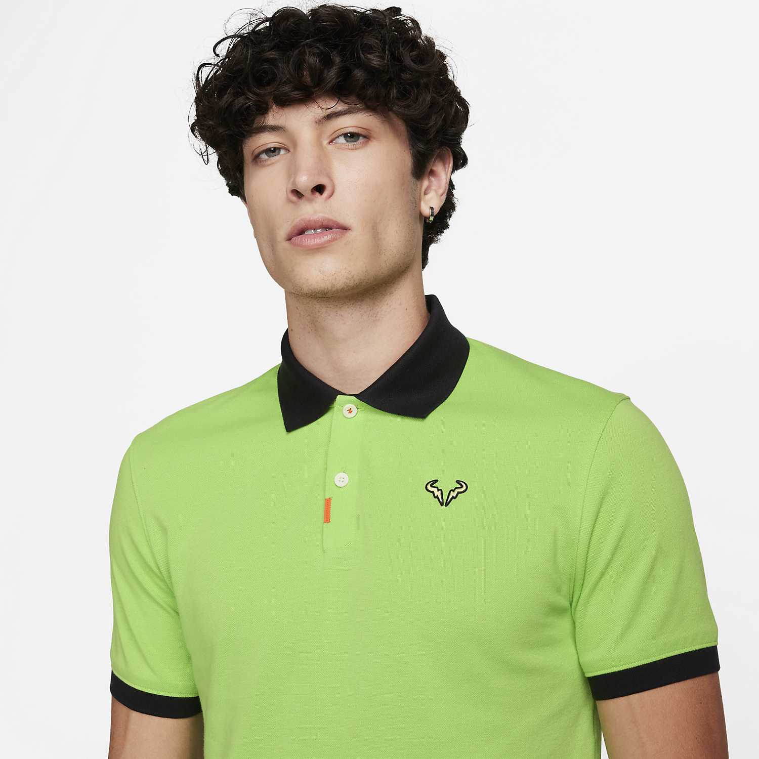 Nike Rafa Logo Polo - Action Green/Light Lemon Twist