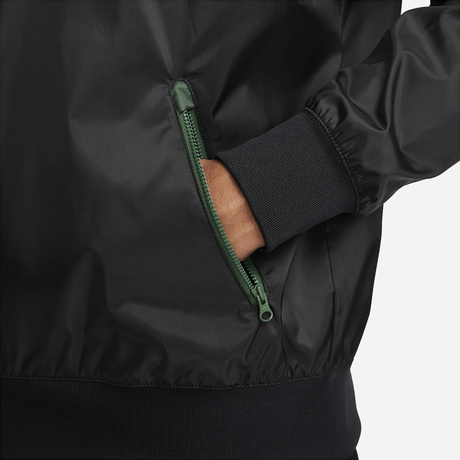 Nike Essentials Windrunner Men's Tennis Jacket   Black/Fir
