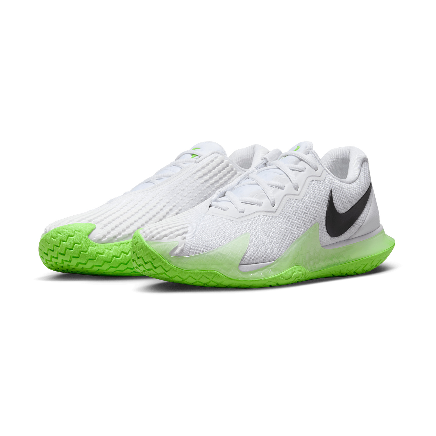 Nike Air Zoom Vapor Cage 4 Rafa HC - White/Black/Action Green/lt Lemon Twist