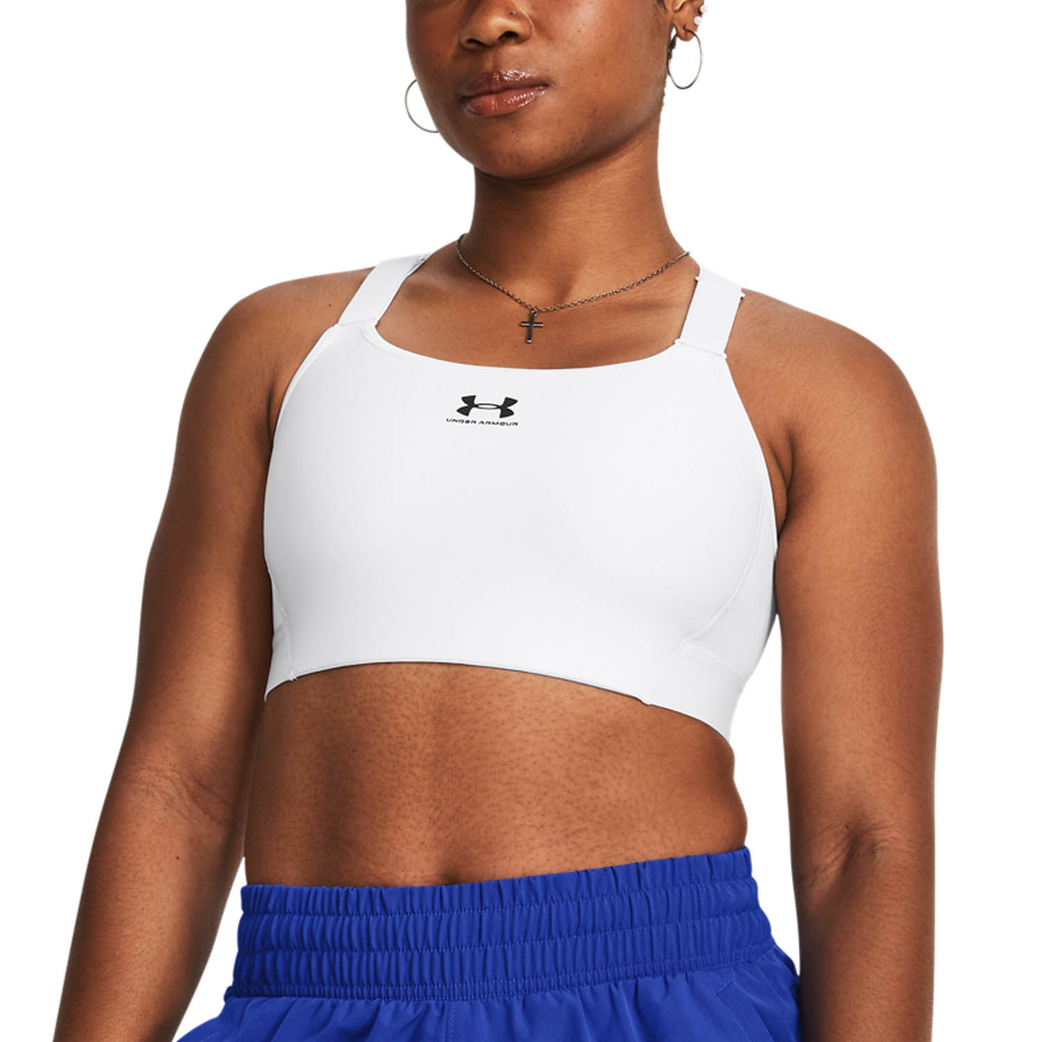 HeatGear Sports Bra - White/Reflective