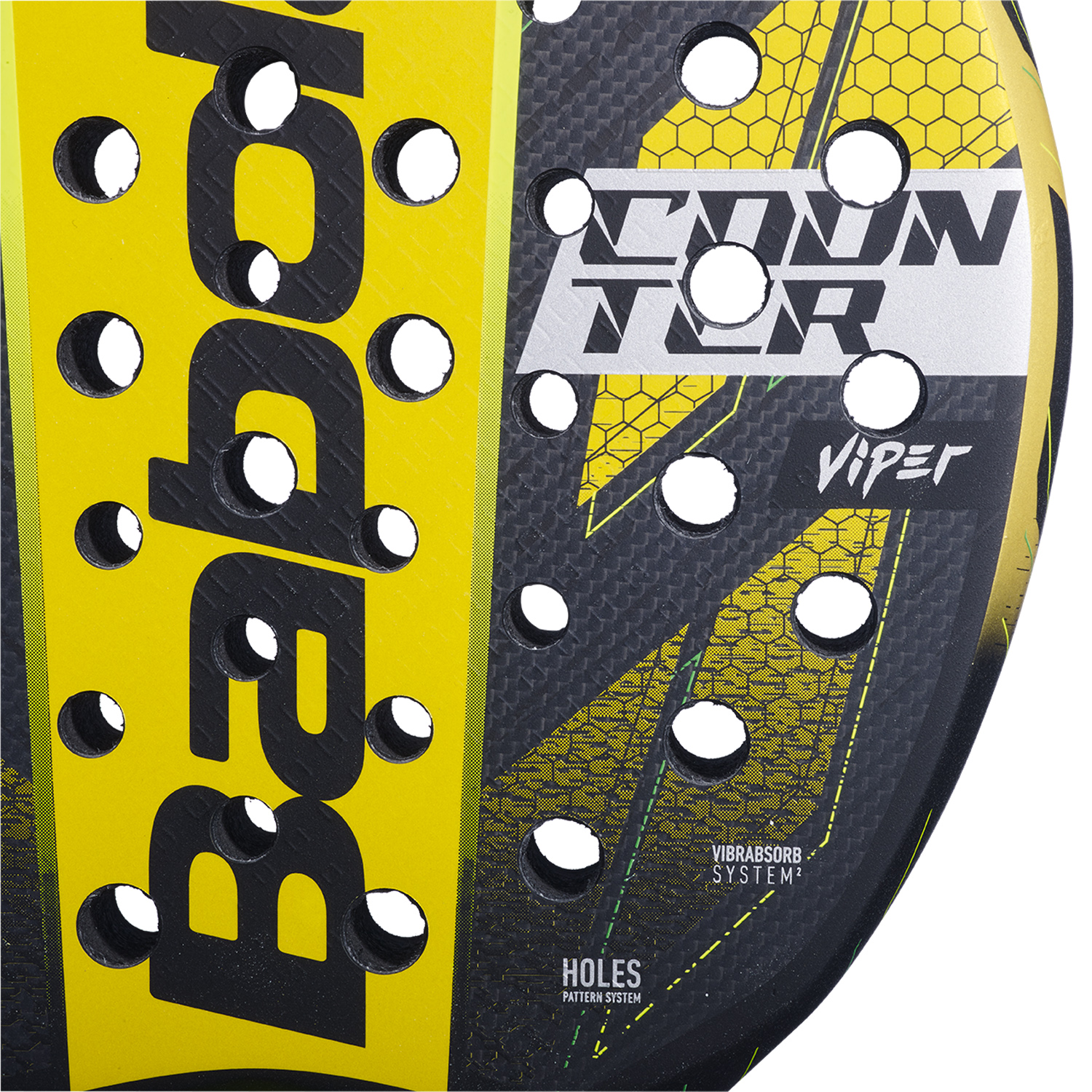 Babolat Counter Viper 2024 Padel - Black/Yellow