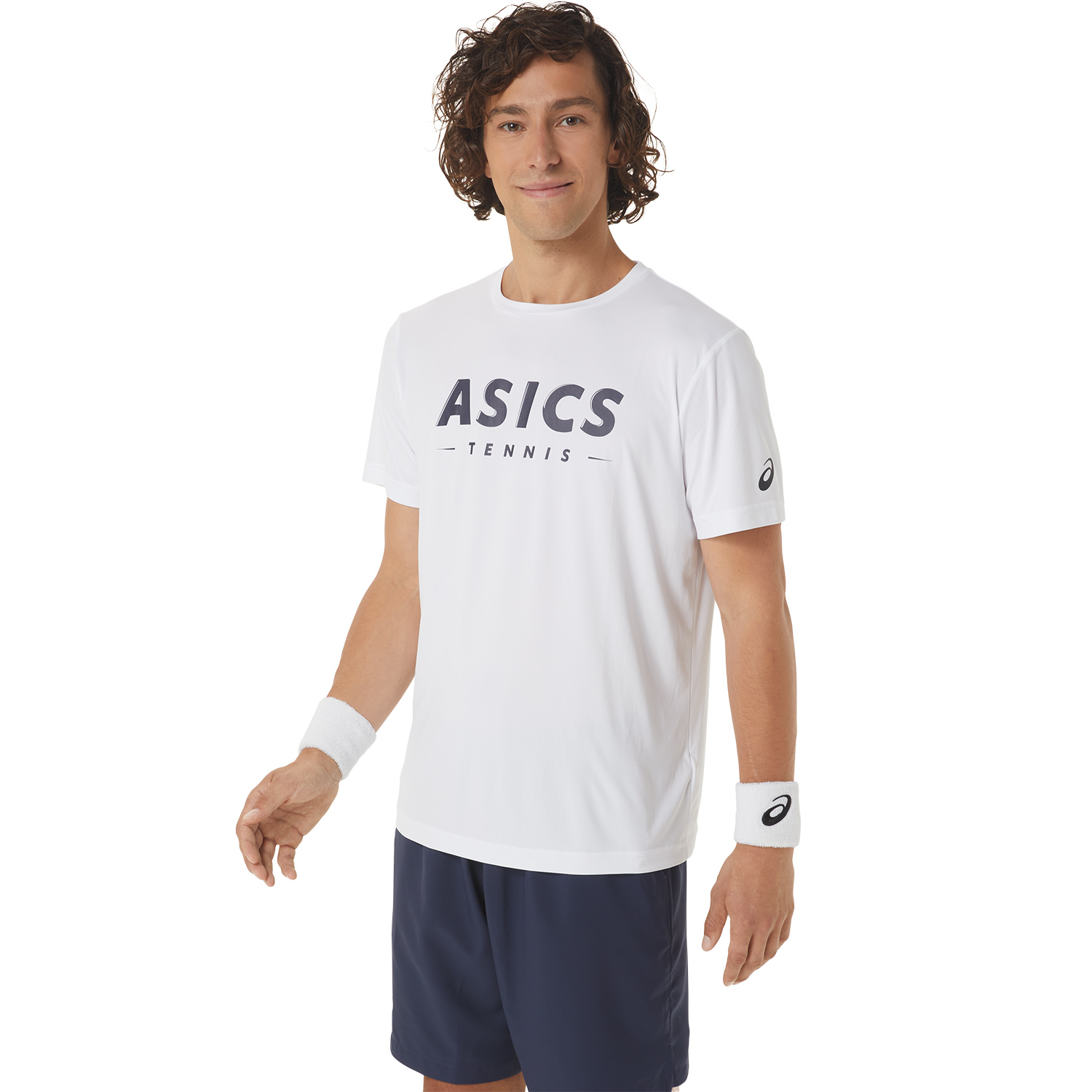 Asics Court Graphic Maglietta - Brilliant White