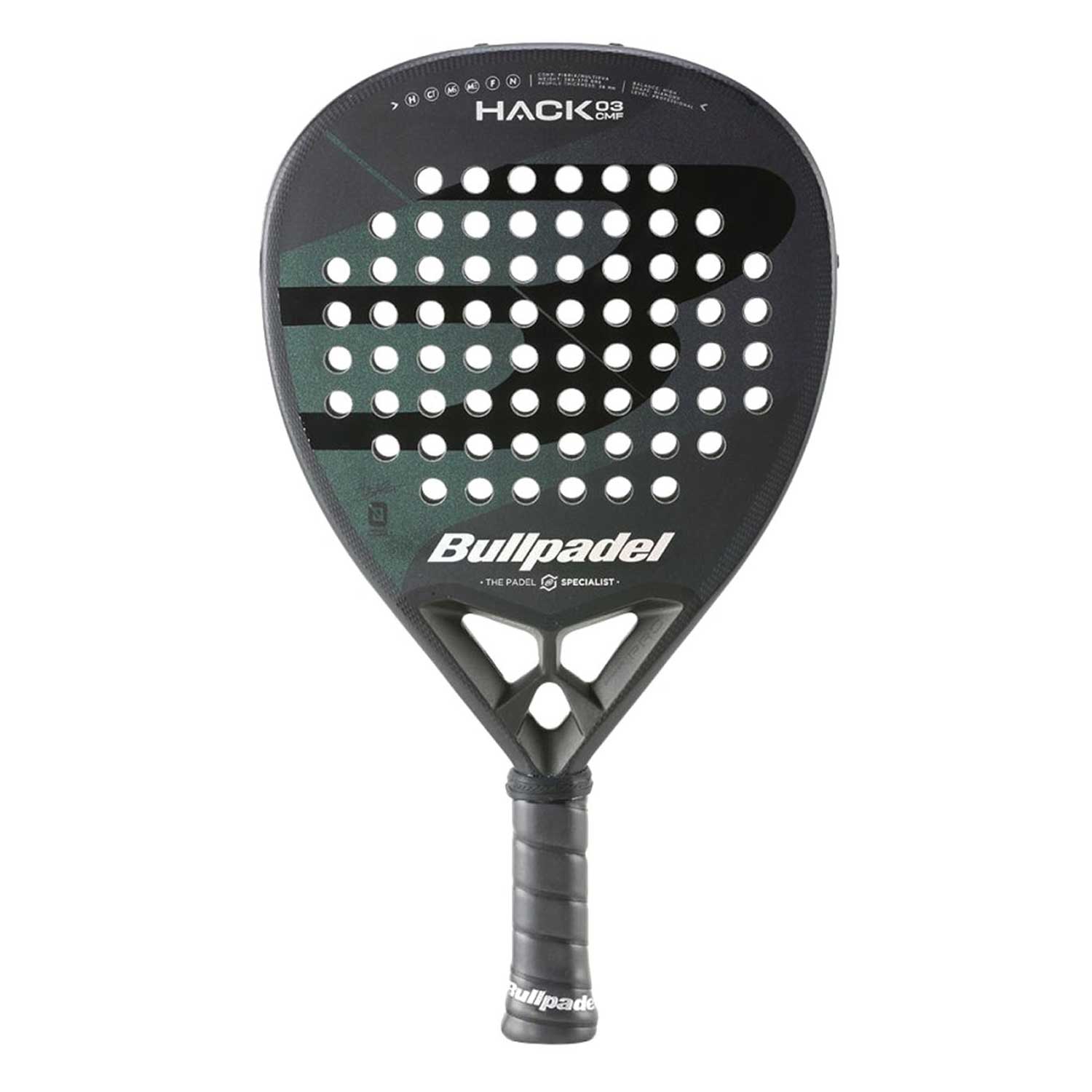 Bullpadel Hack 03 CMF Padel Racket Black/Green