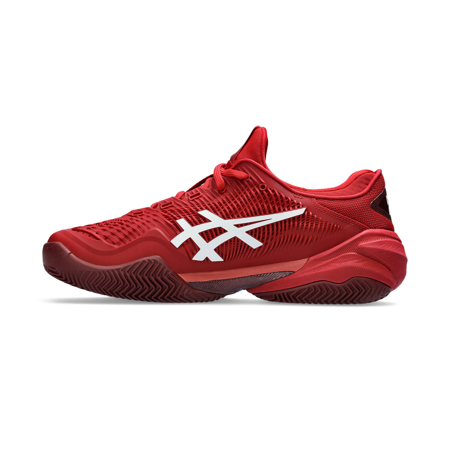 Asics Court FF 3 Novak Clay - Cranberry/White