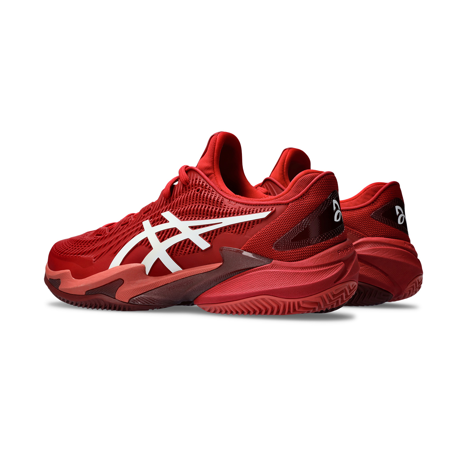 Asics Court FF 3 Novak Clay Men s Tennis Shoes Cranberry White